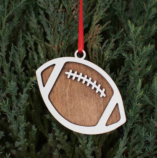 Football Christmas Ornament