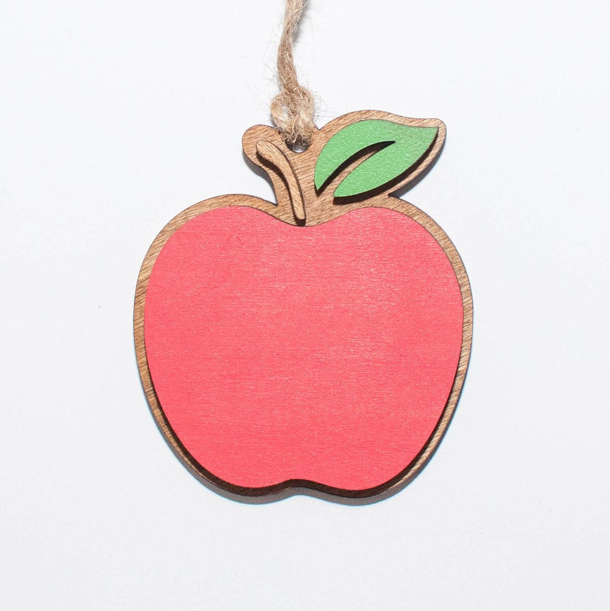 Apple Christmas Ornament, Personalized Apple for Teacher