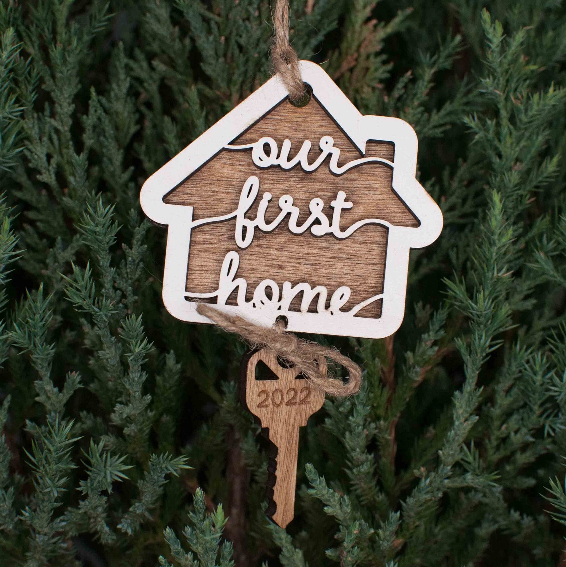 2024 Our First Home Christmas Ornament, Agent Closing Gift For Seller, New Home Gift, Cute House Ornament