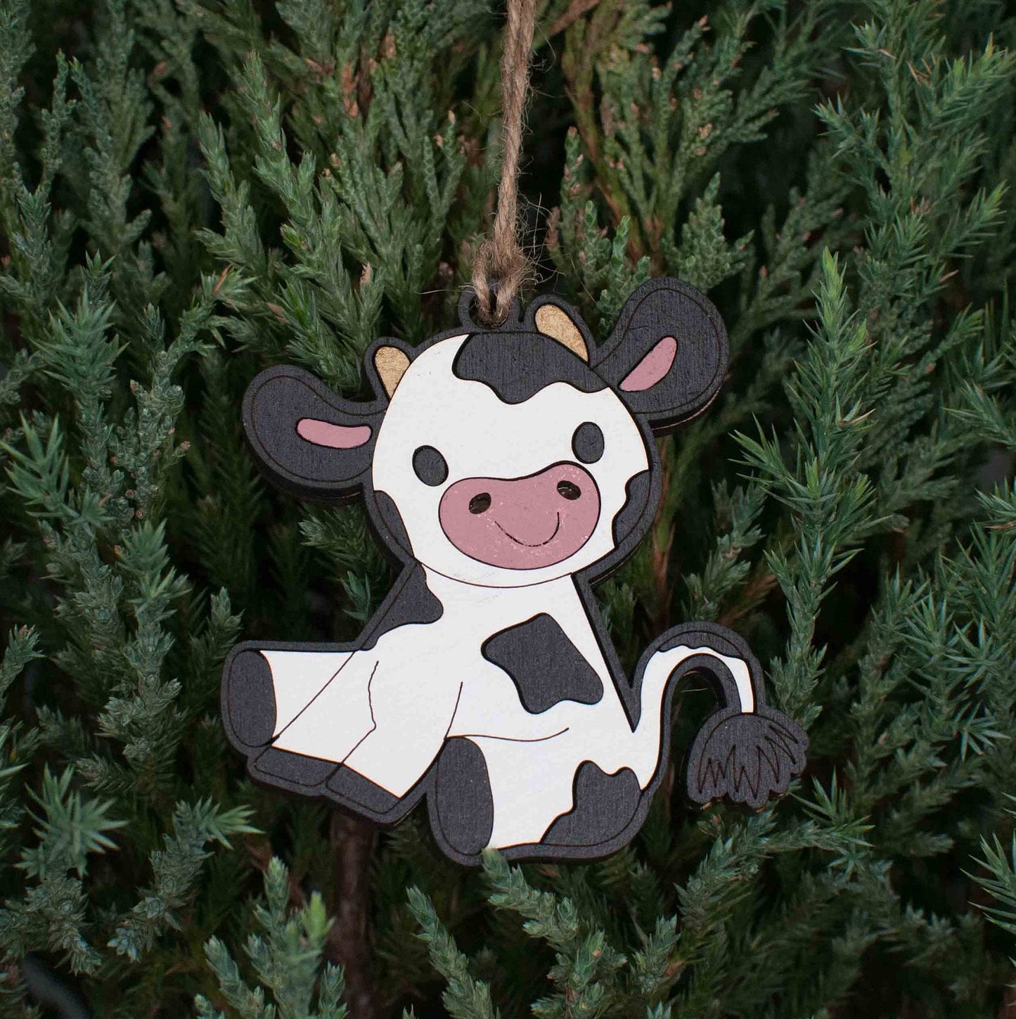 Cow Christmas Ornament