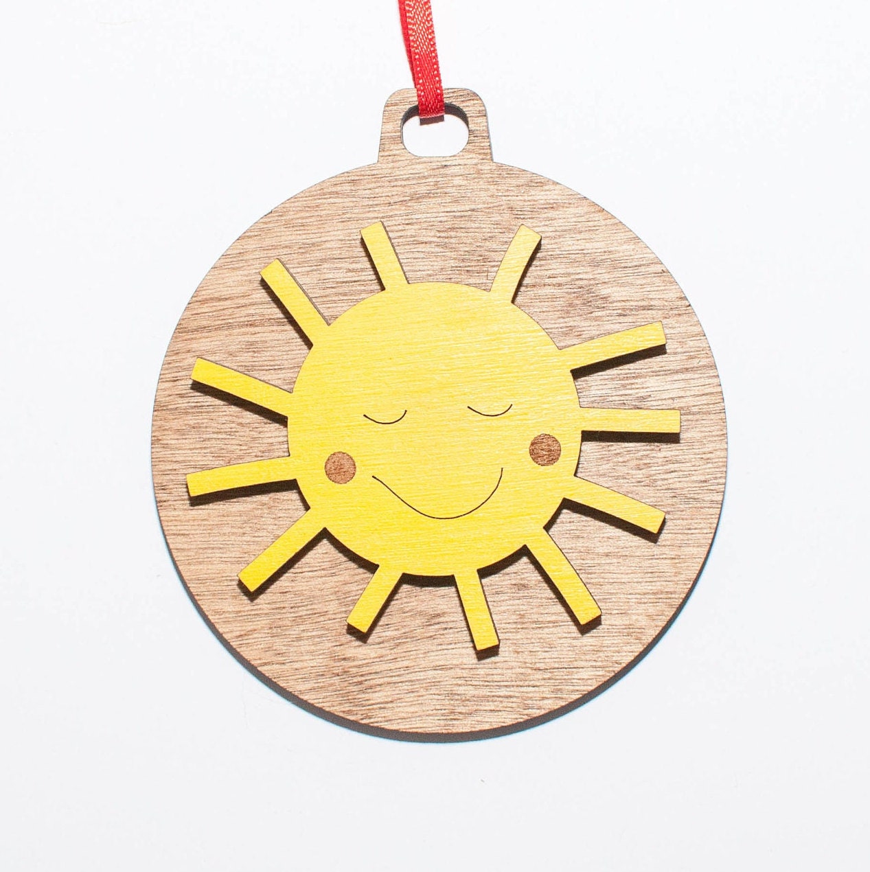 Happy Sun Christmas Ornament, Smiling Sunshine Ornaments to brighten up your Christmas tree