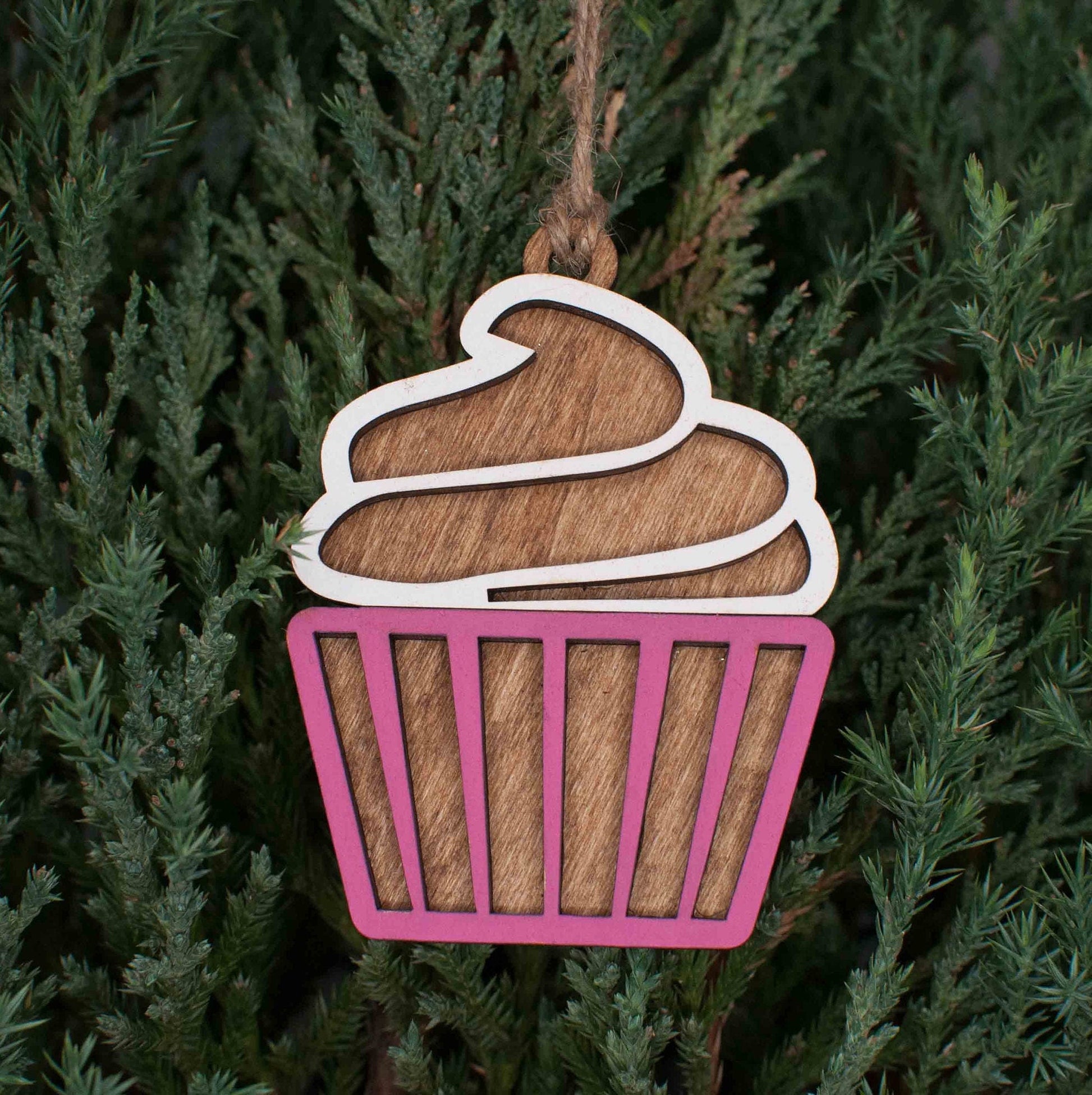 Cupcake Christmas Ornament