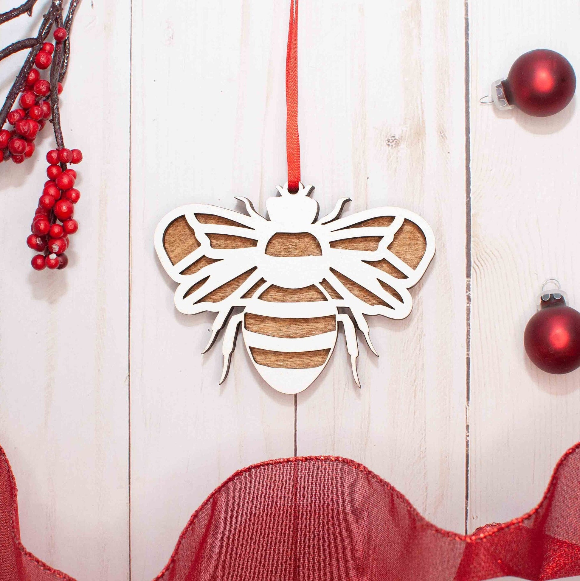 Honey Bee Christmas Ornament