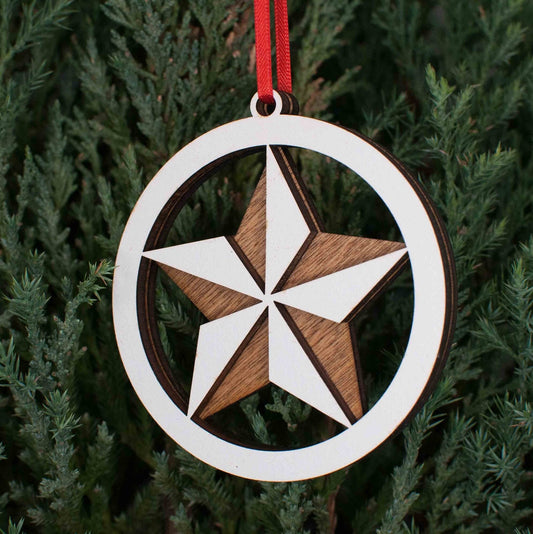 Lone Star Christmas Ornament, Texas Star