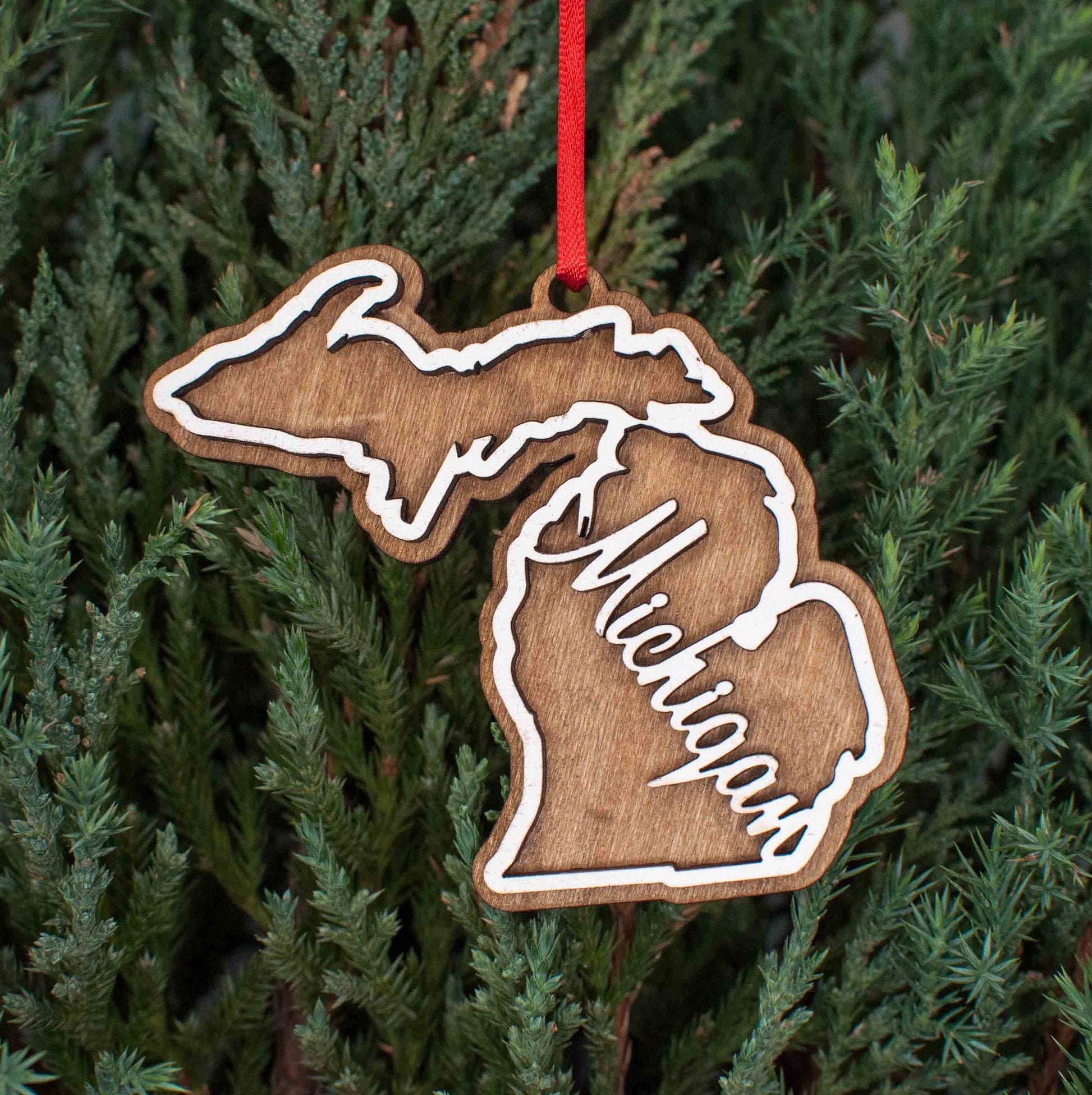 Michigan Christmas Ornament