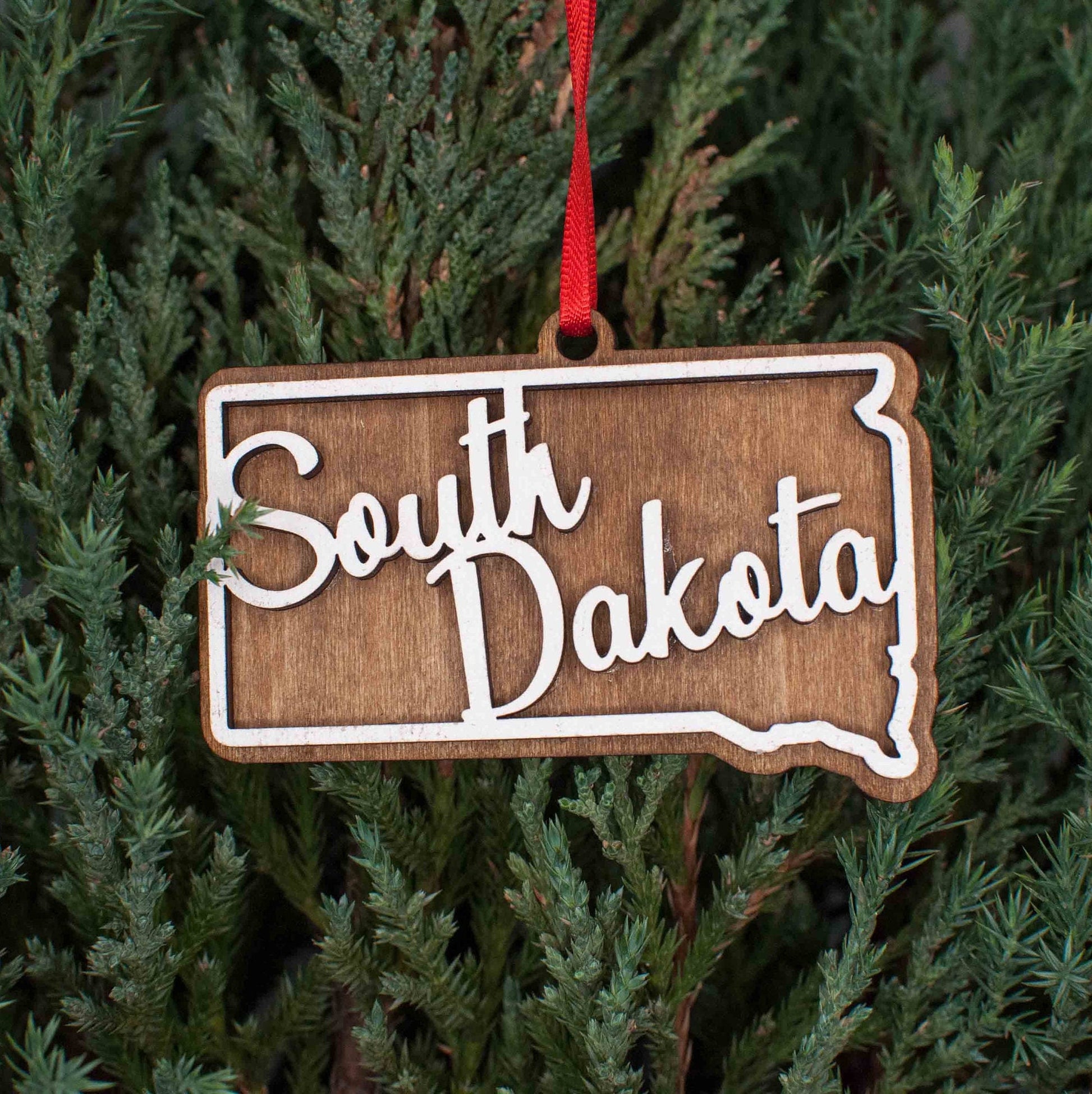 South Dakota Christmas Ornament