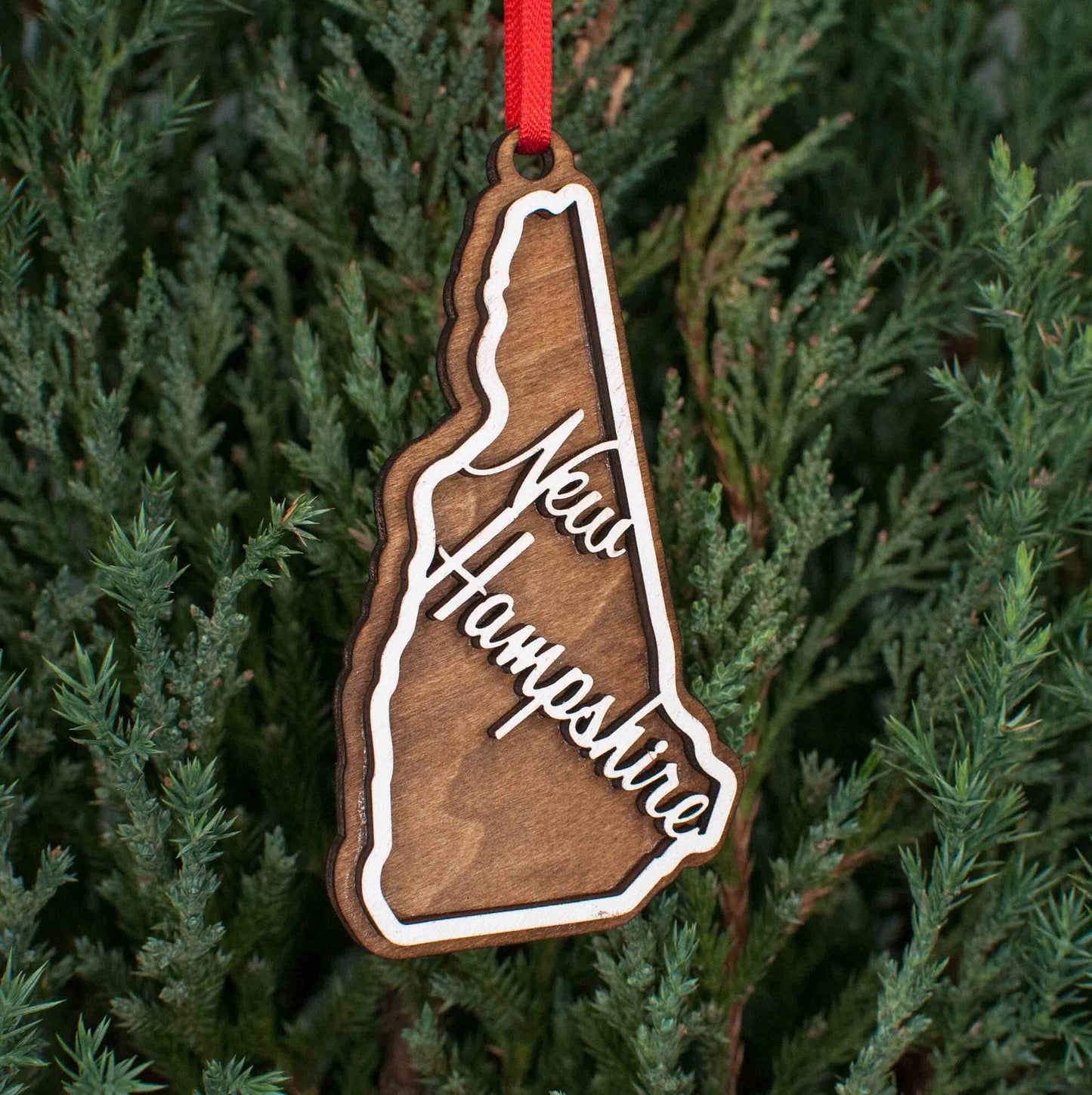 New Hampshire Christmas Ornament