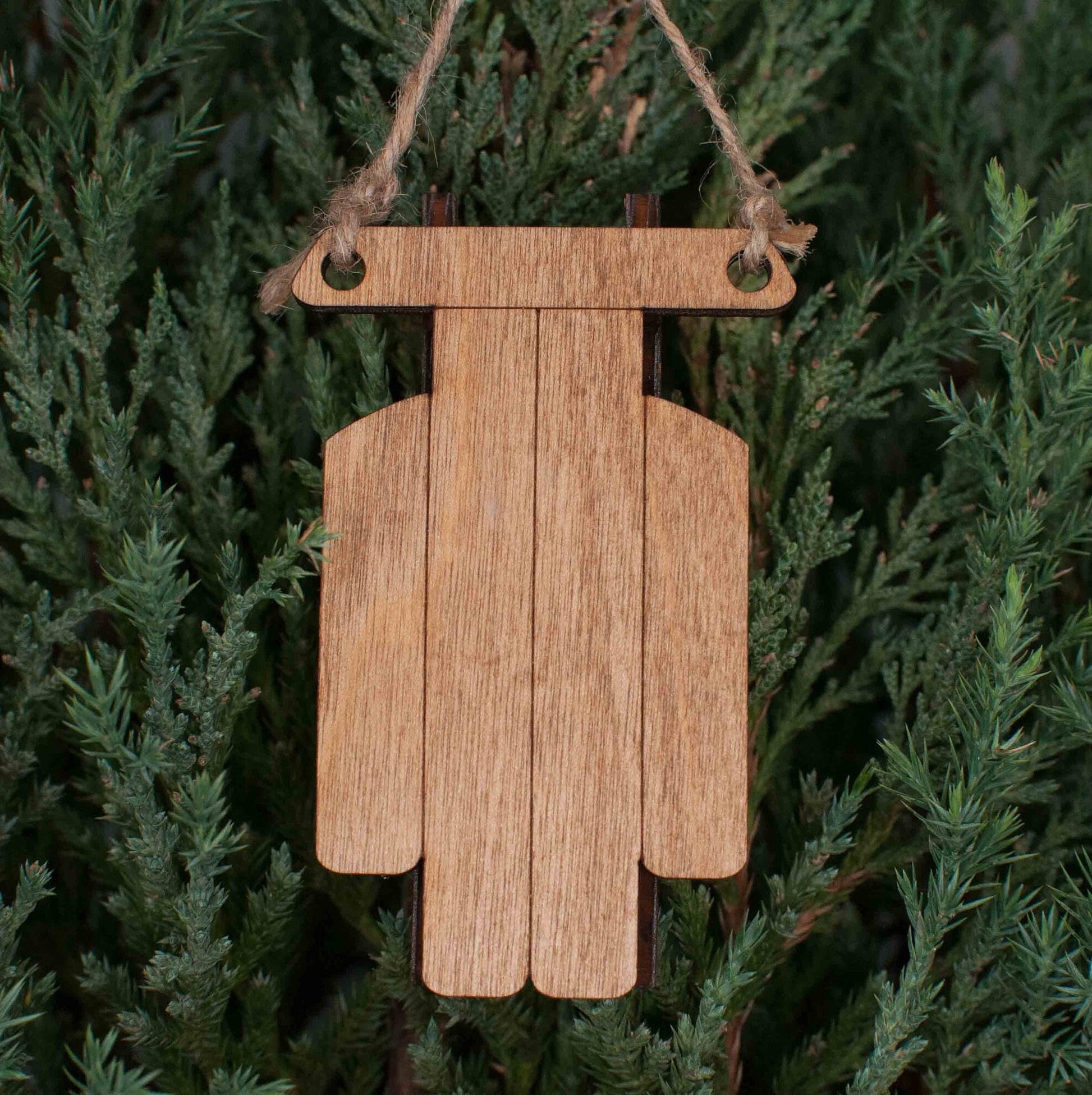 Sled Christmas Ornament