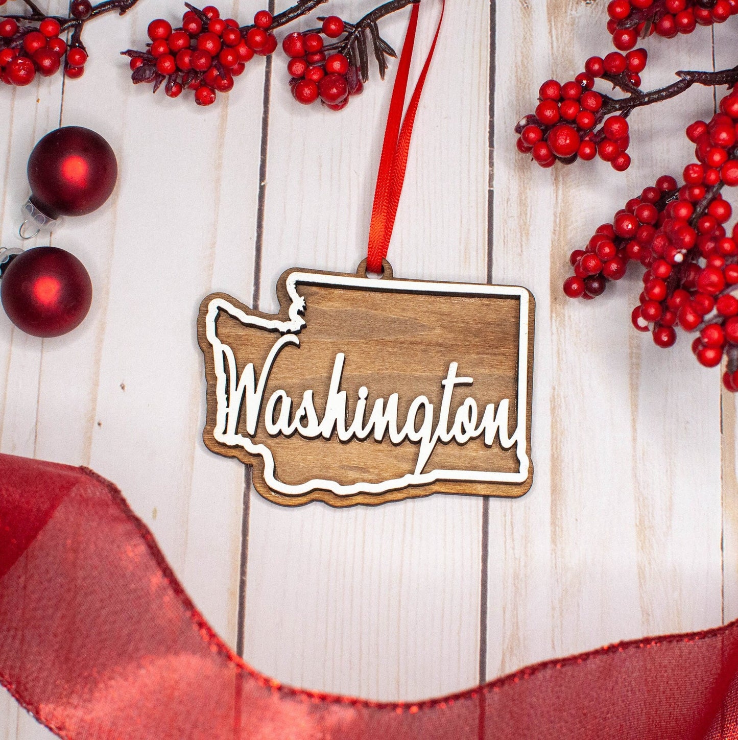 Washington Christmas Ornament