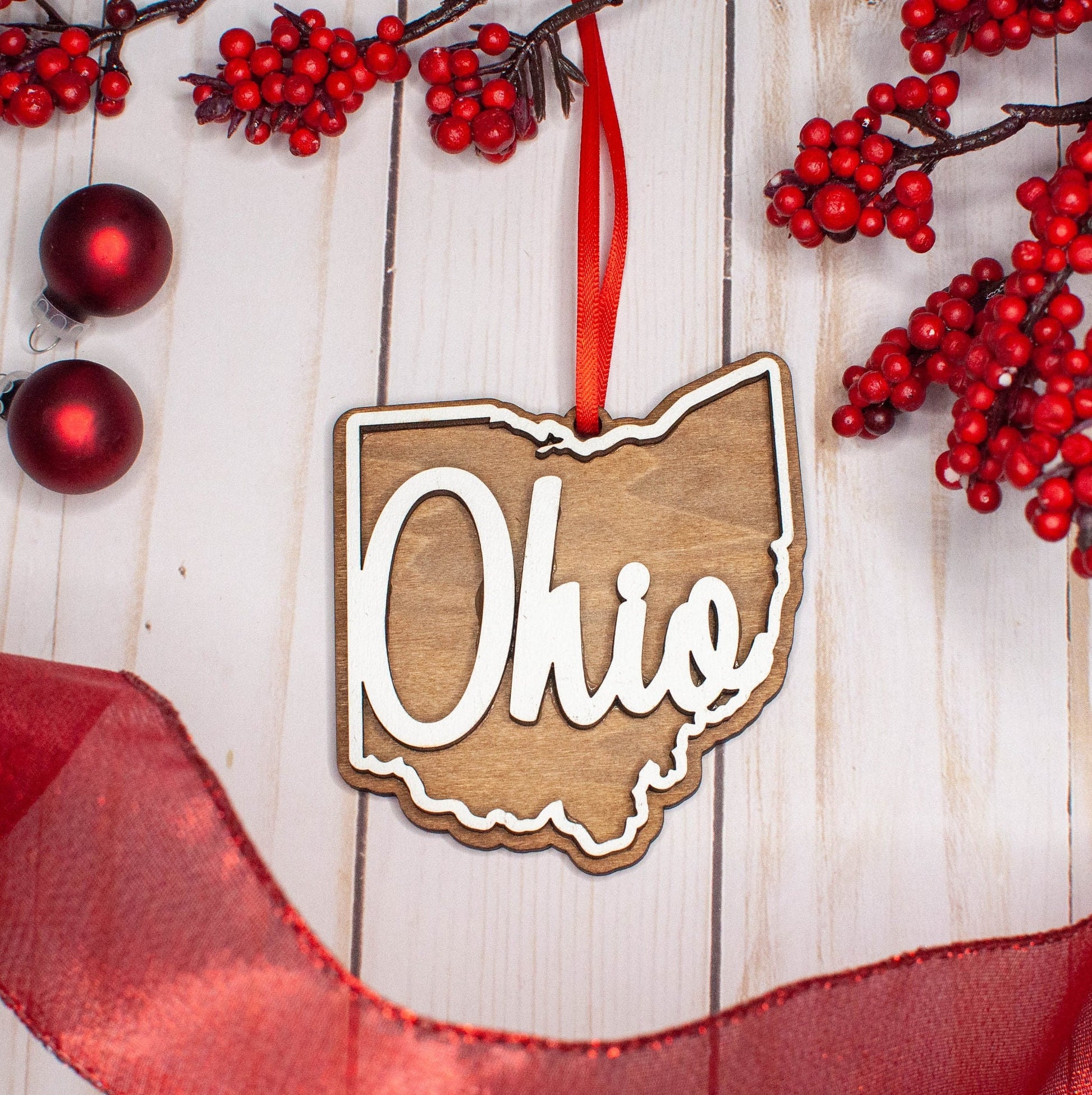 Ohio Christmas Ornament