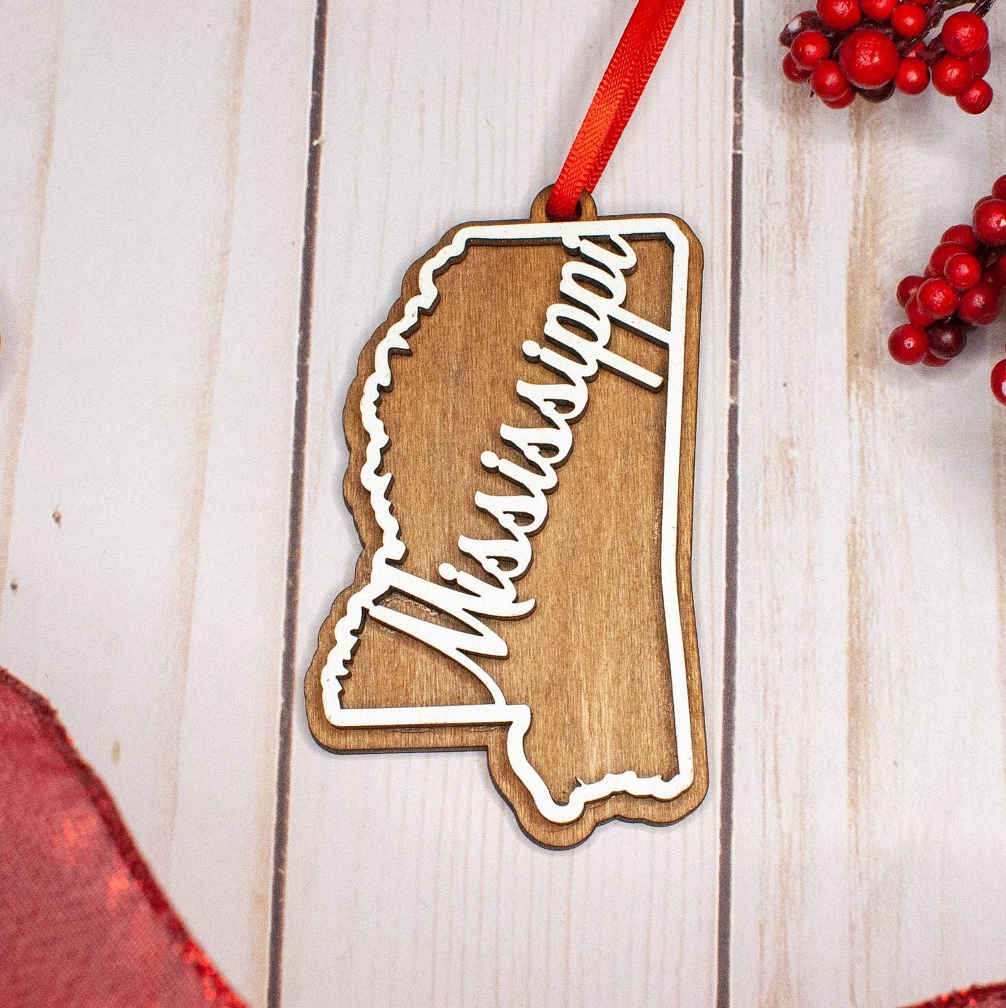 Mississippi Christmas Ornament