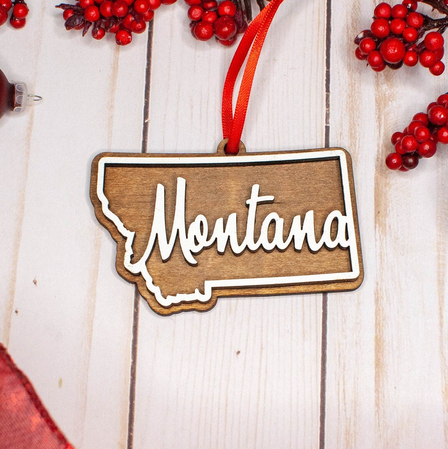 Montana Christmas Ornament