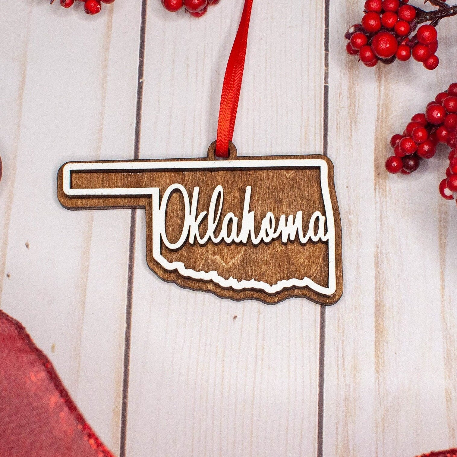 Oklahoma Christmas Ornament