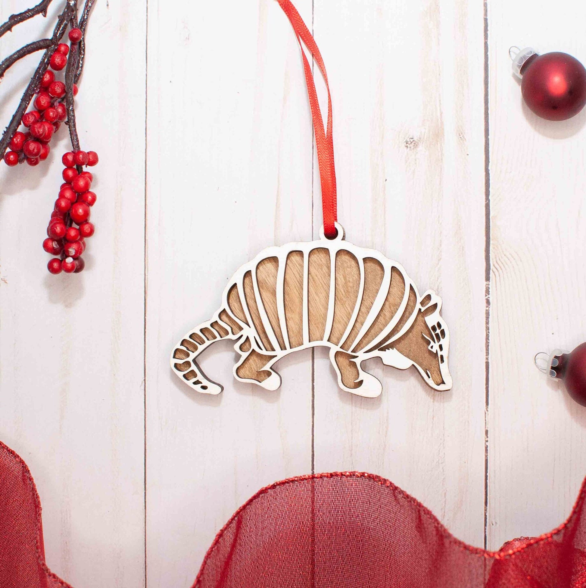 Armadillo Christmas Ornament