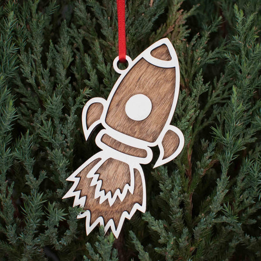 Rocket Ship Christmas Ornament, Its just rocket science gift, Space ship ornaments