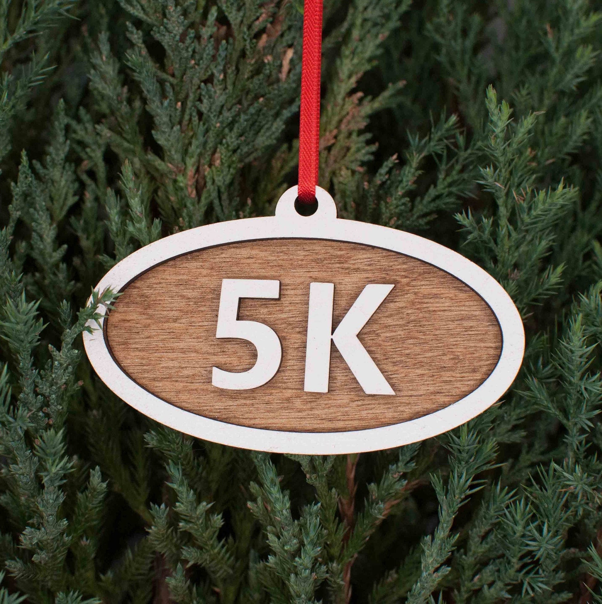 Marathon, Half Marathon, 10K, 5K Christmas Ornament