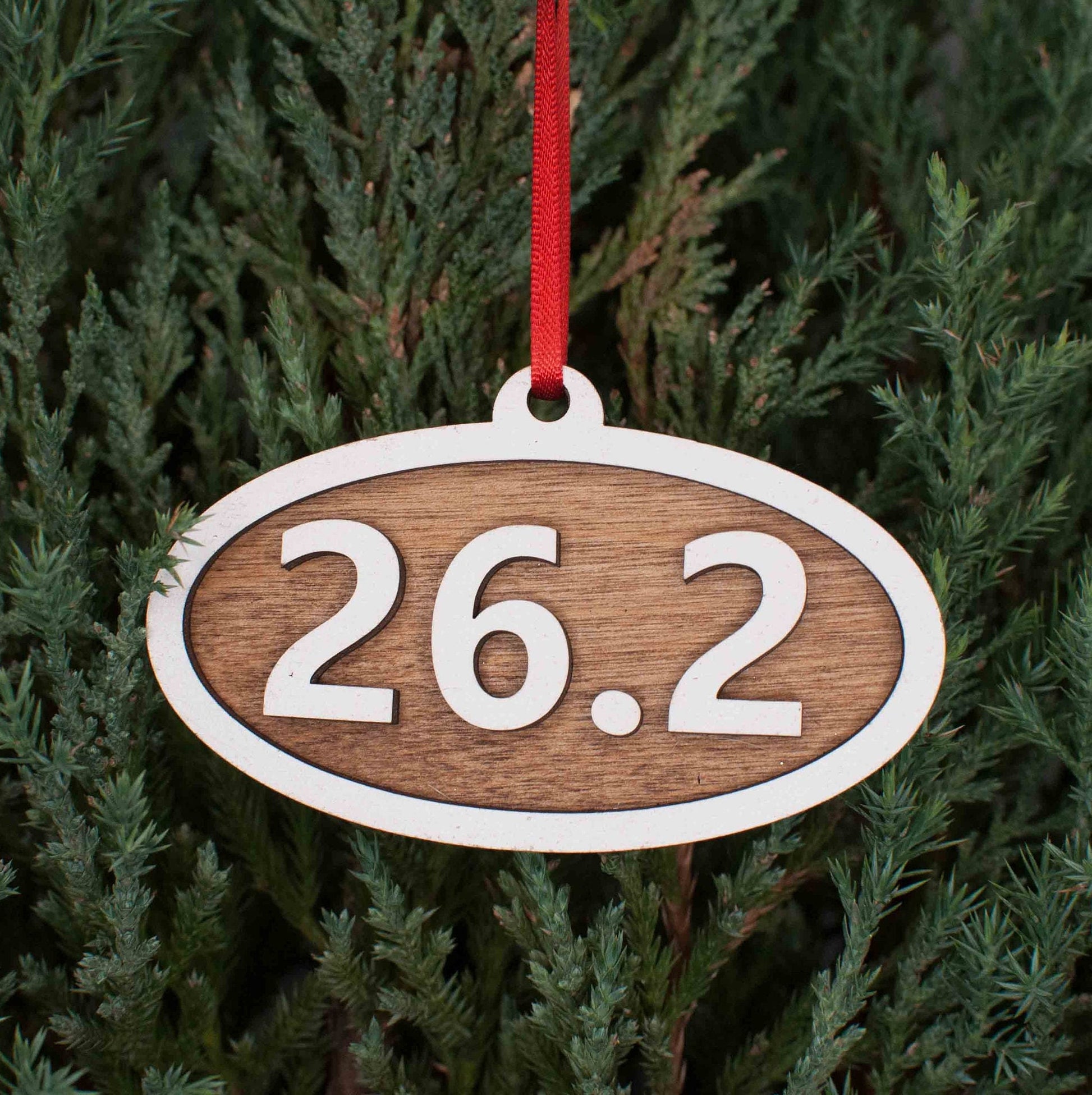 Marathon, Half Marathon, 10K, 5K Christmas Ornament