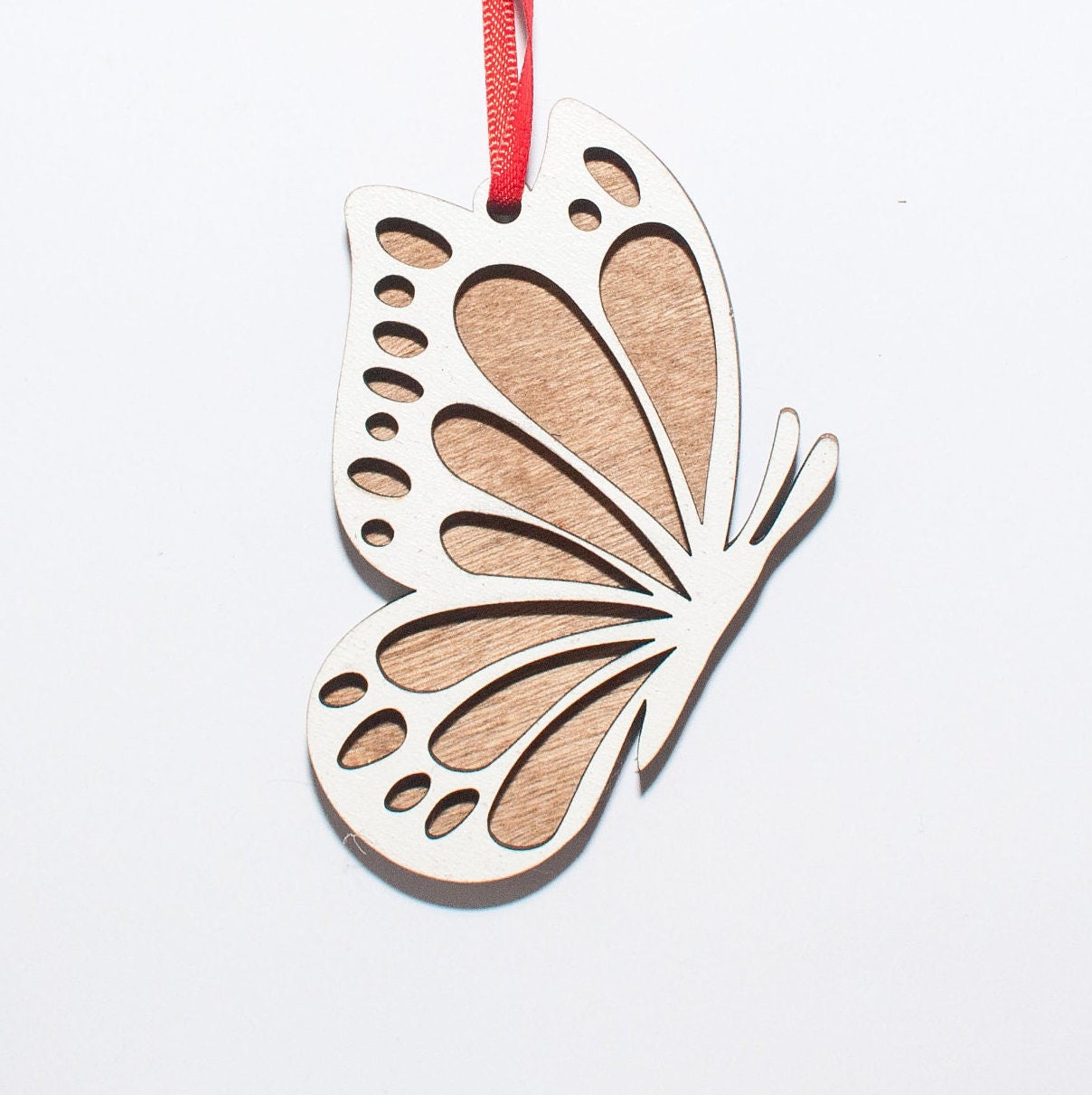 Butterfly Flying Christmas Ornament