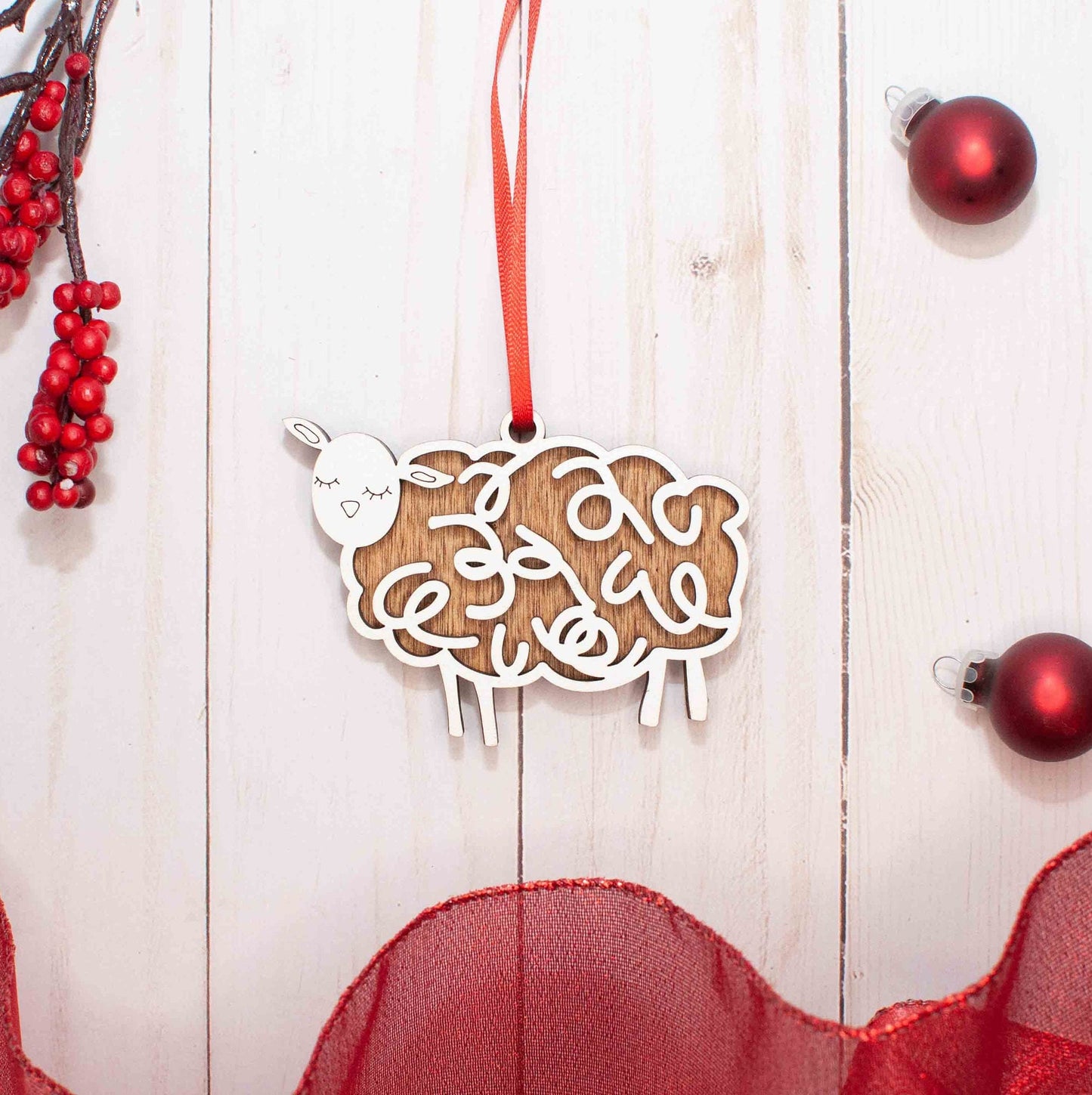 Sheep Christmas Ornament