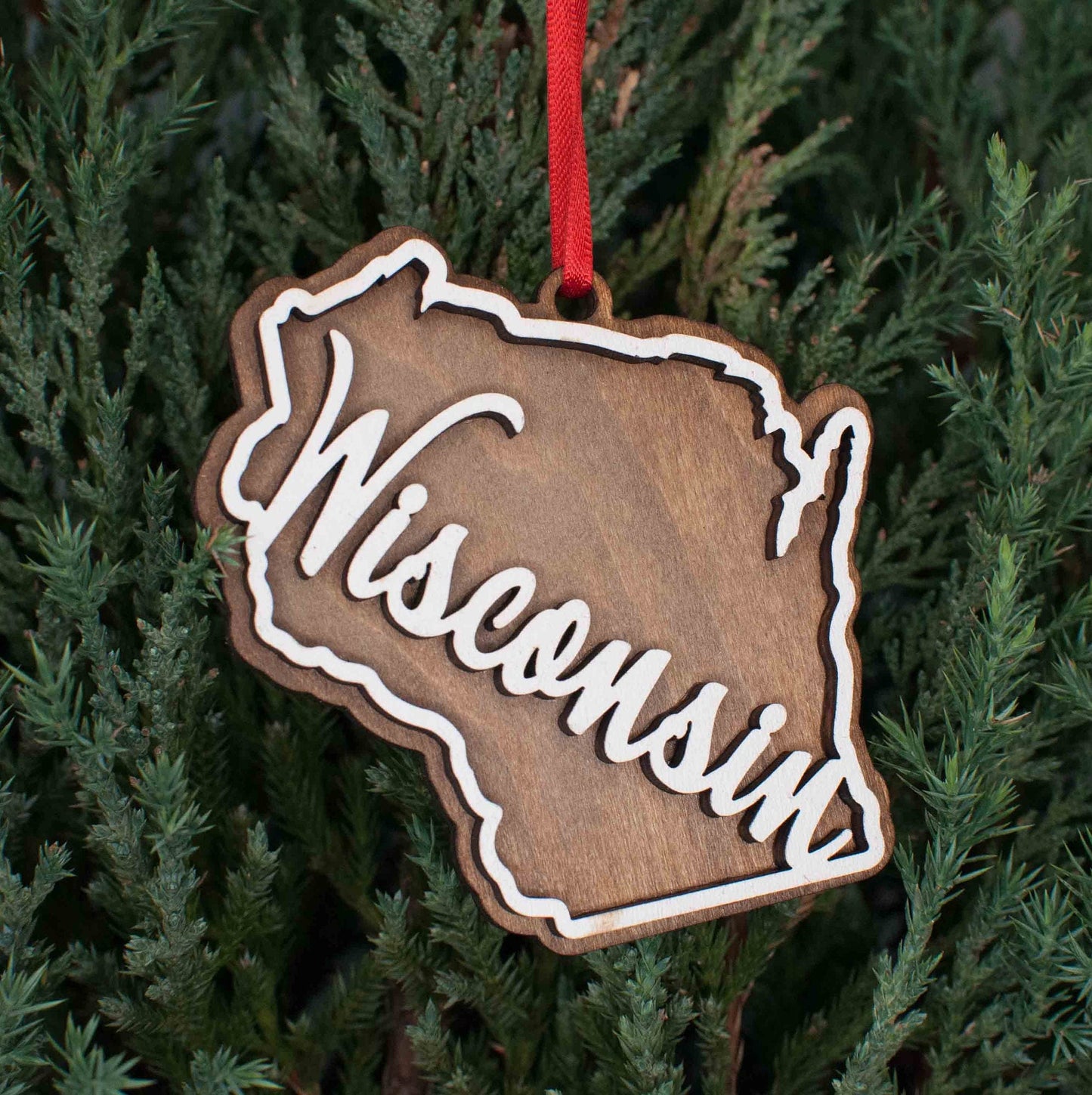 Wisconsin Christmas Ornament