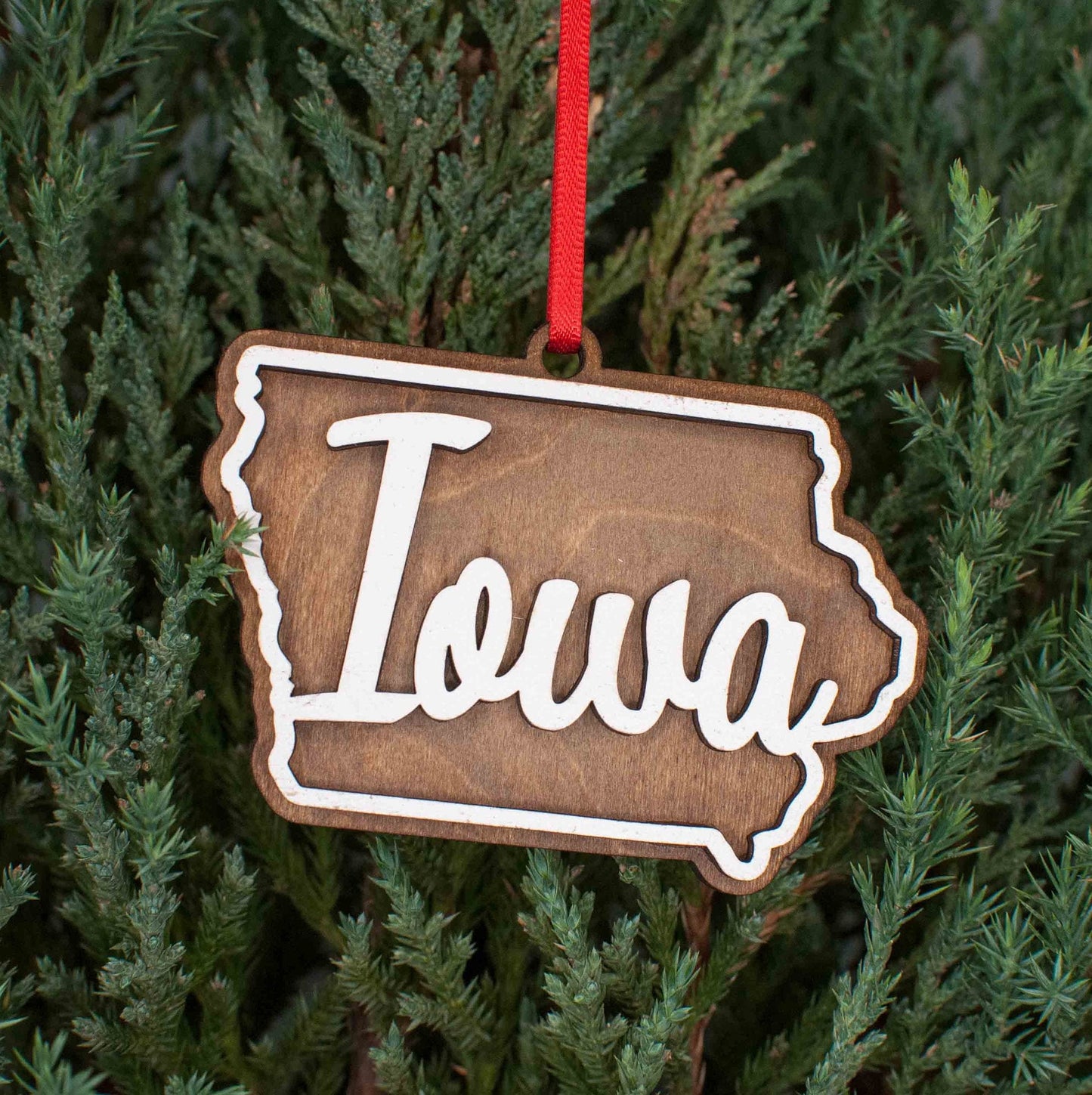 Iowa Christmas Ornament