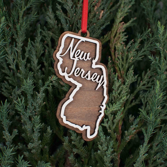 New Jersey Christmas Ornament