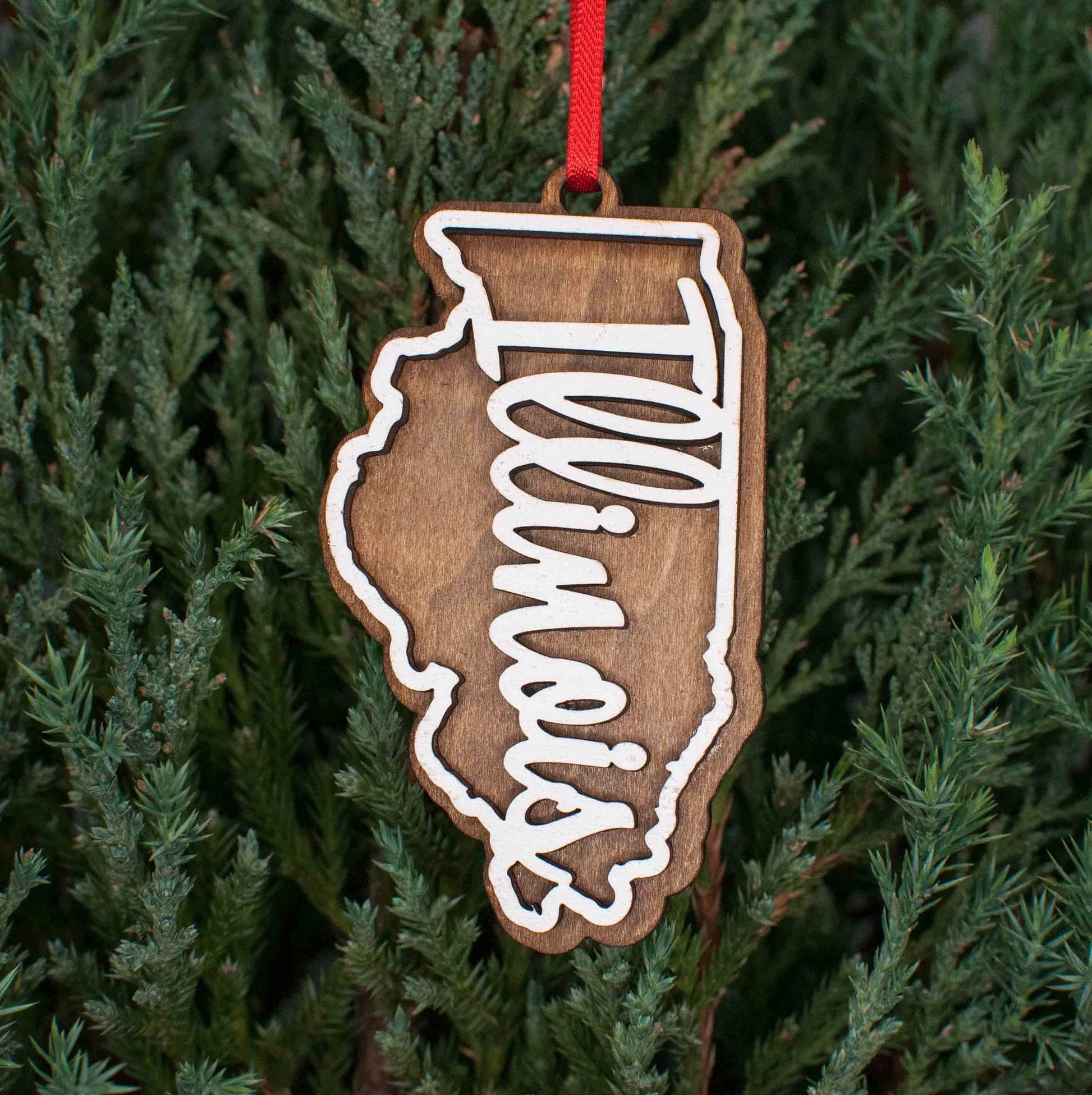 Illinois Christmas Ornament