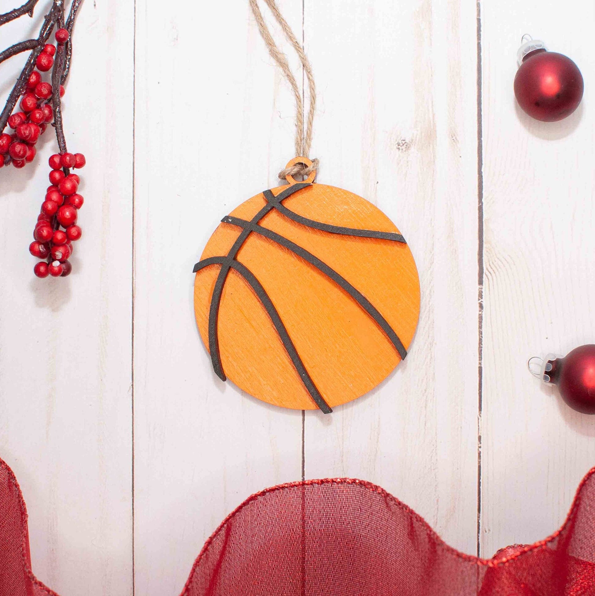 Basketball Christmas Ornament