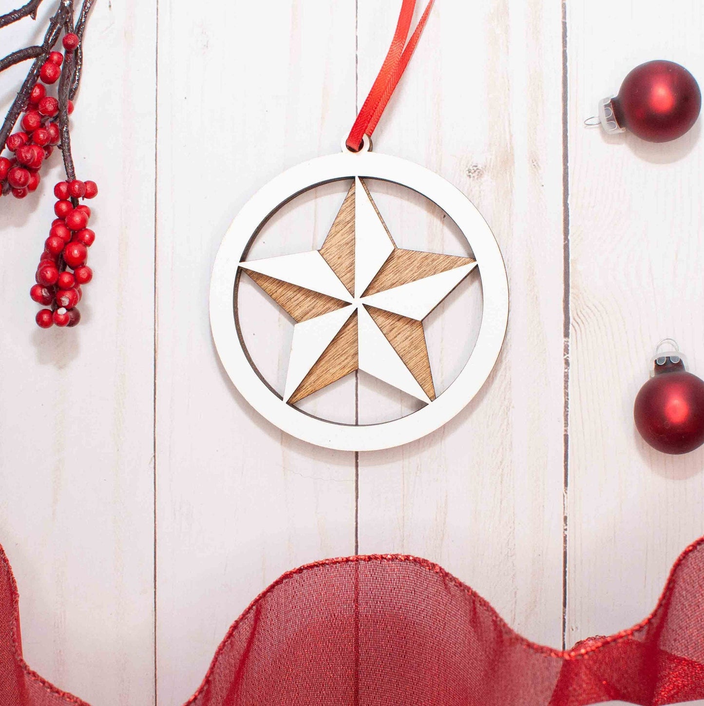 Lone Star Christmas Ornament, Texas Star