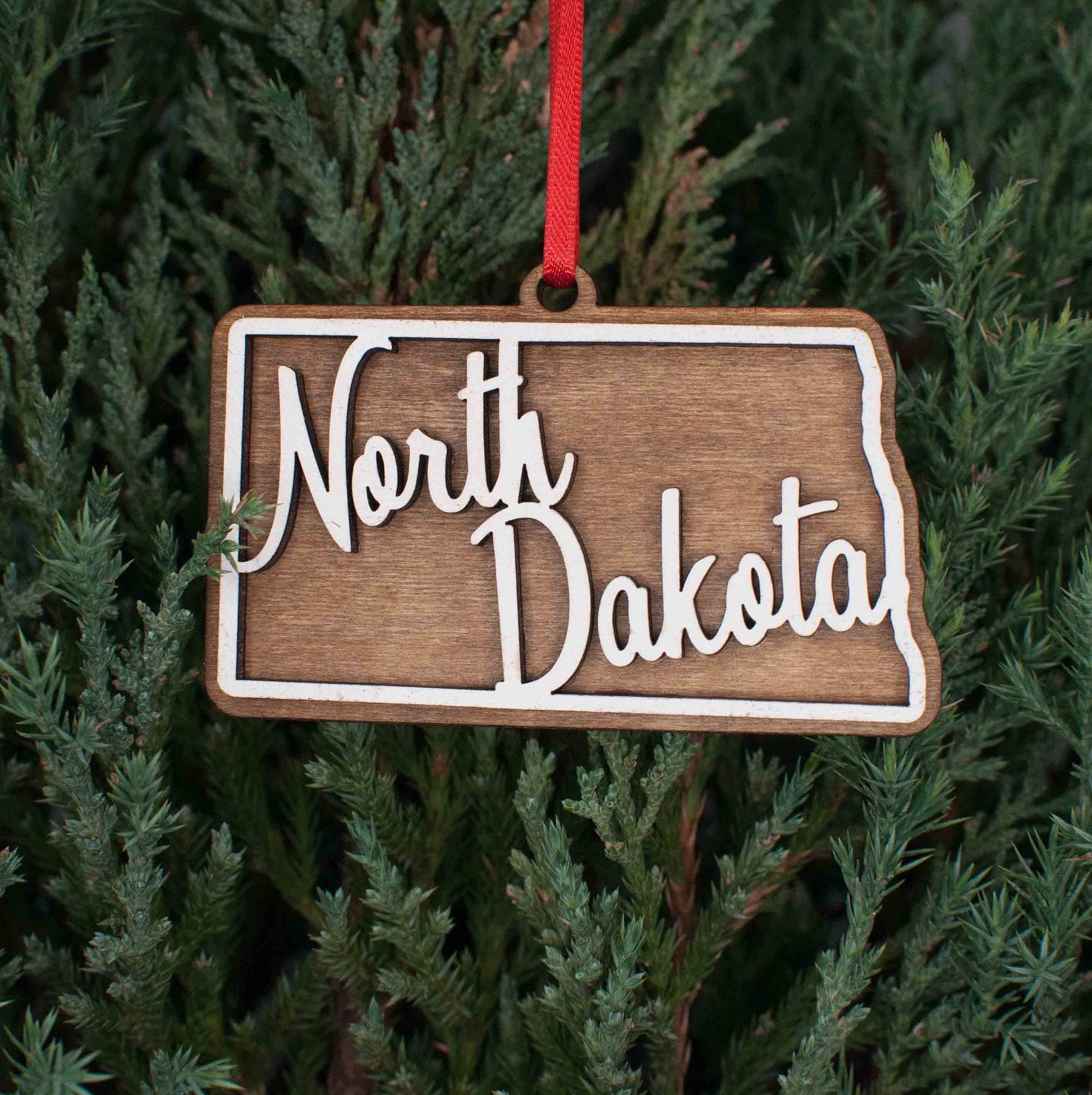 North Dakota Christmas Ornament