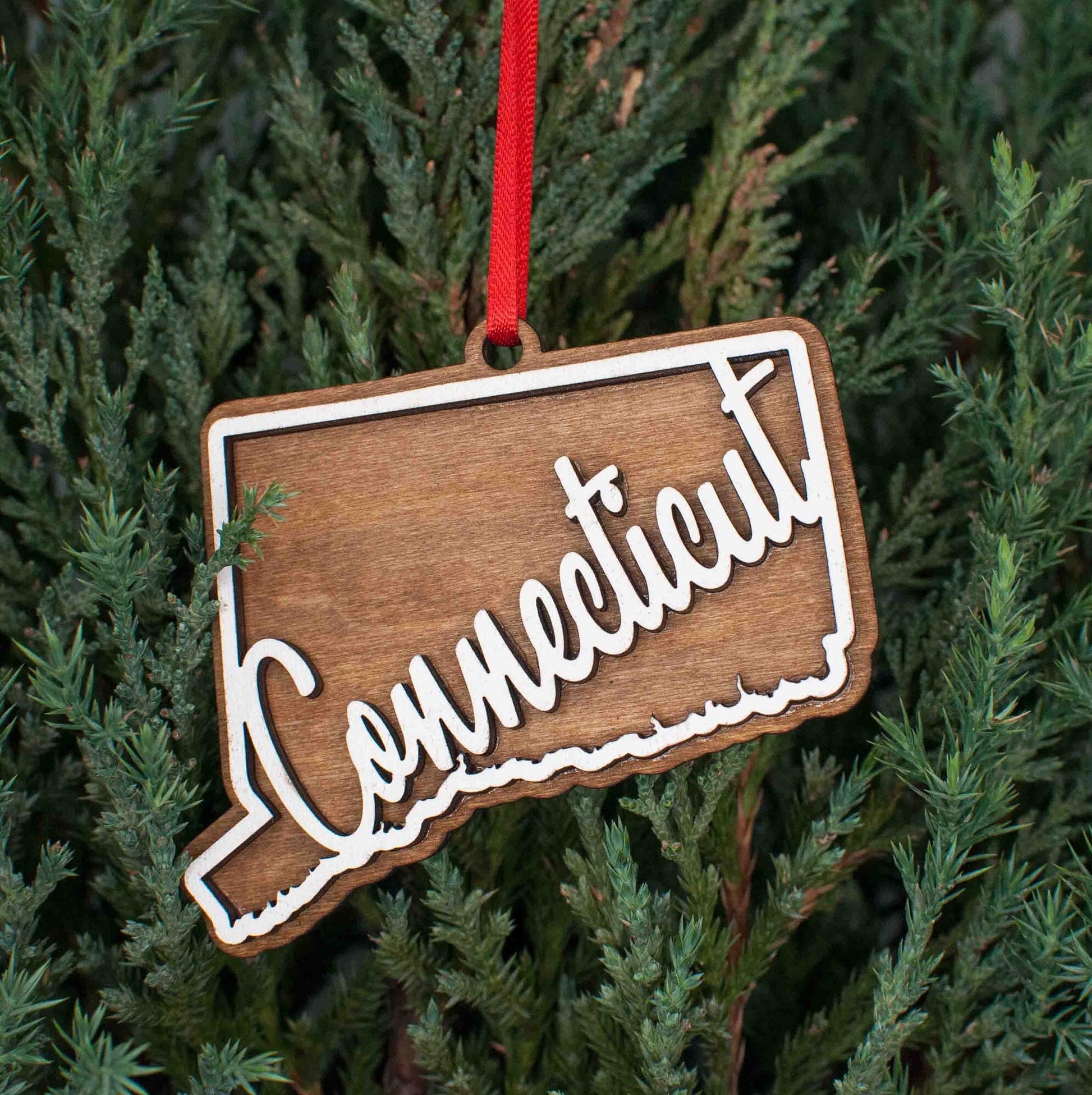 Connecticut Christmas Ornament