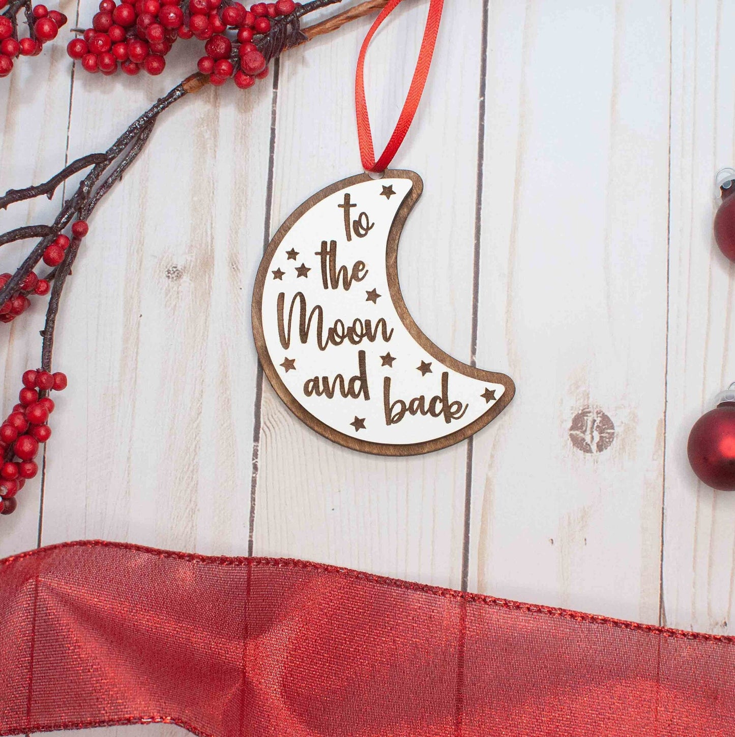 To The Moon and Back Christmas Ornament