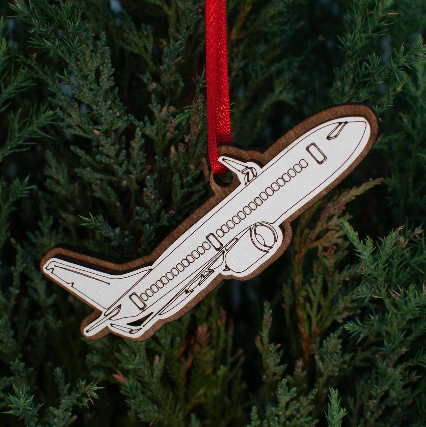 Jet plane Airplane Christmas Ornament, Travel and vacation ornaments