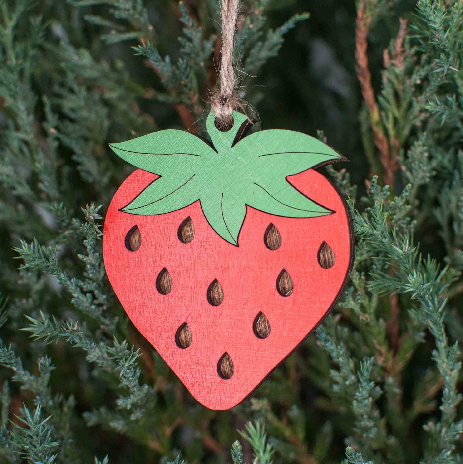 Strawberry Christmas Ornament