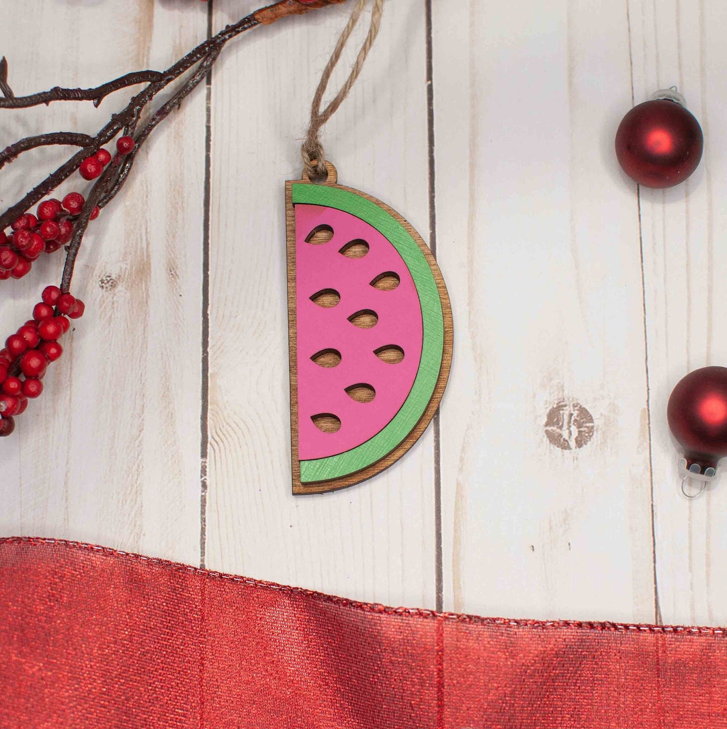 Watermelon Christmas Ornament