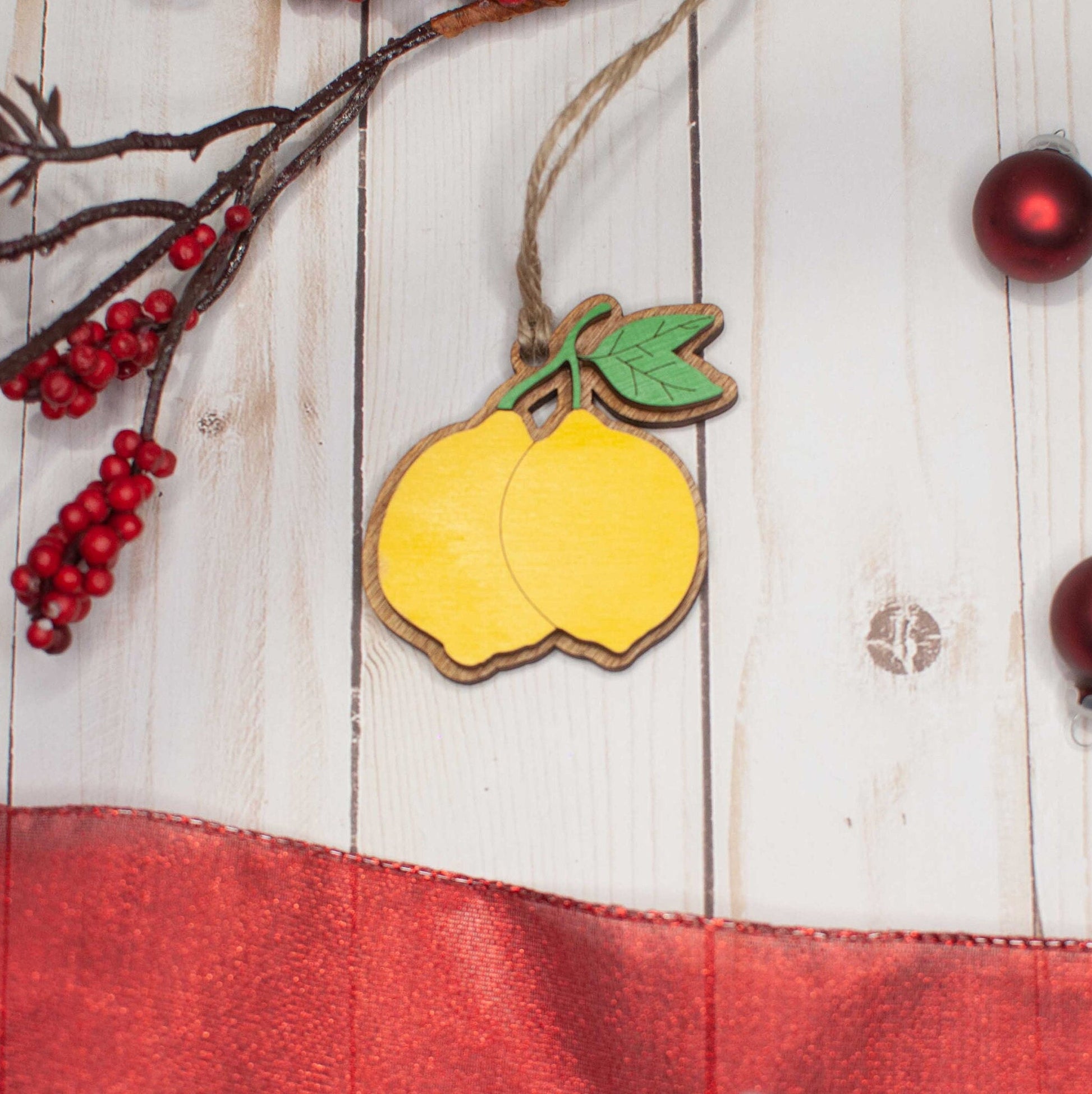 Lemon Christmas Ornament