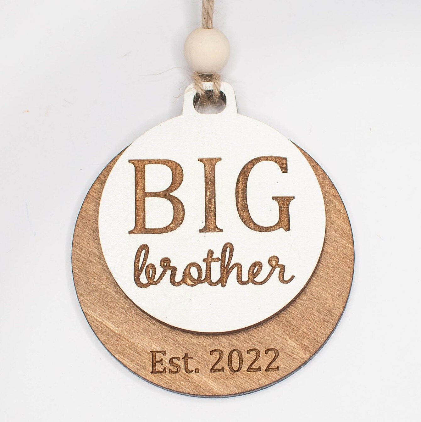 Big Brother Christmas Ornament, Sibling announcement surprise