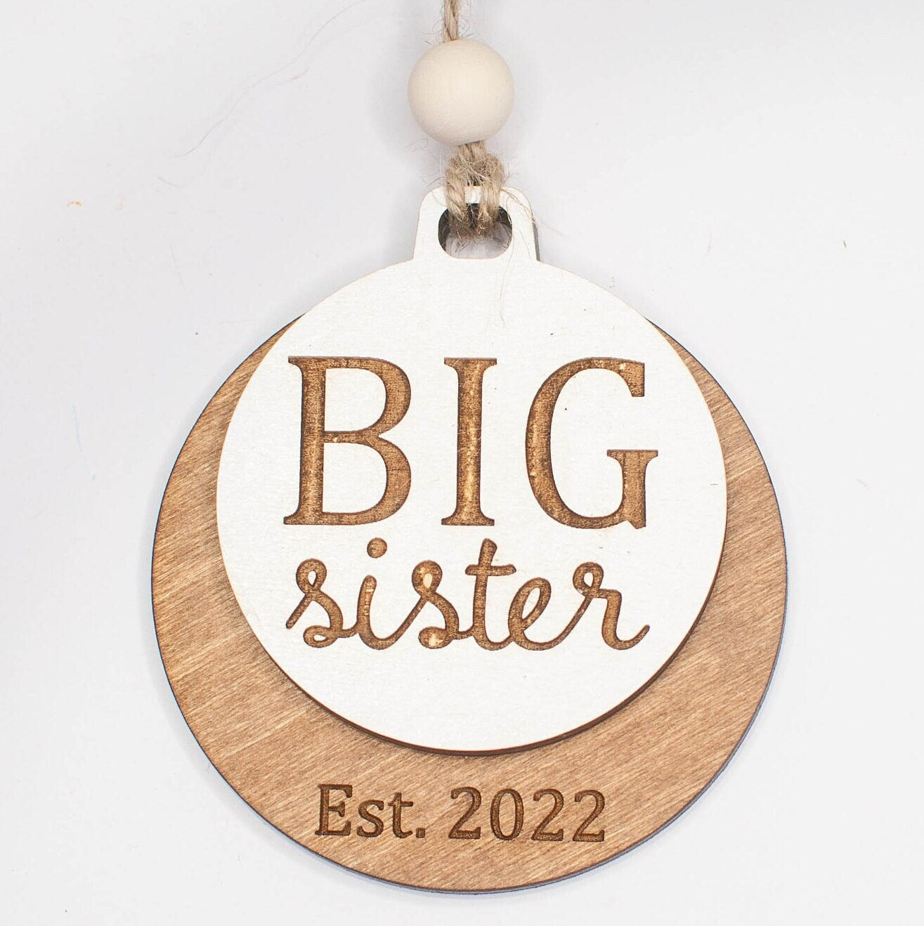 Big Sister Christmas Ornament, Sibling announcement surprise