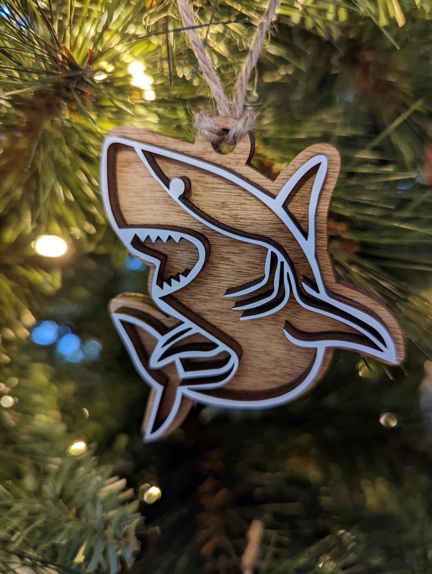 Shark Christmas Ornament