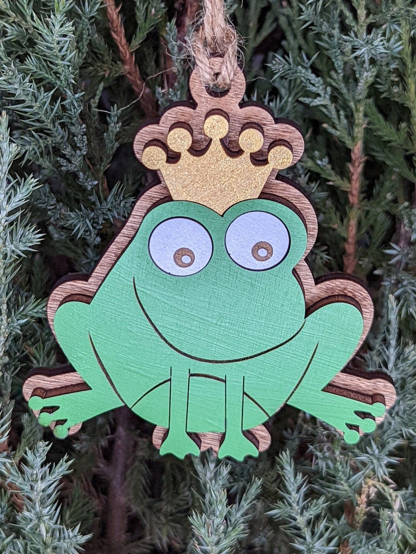 Frog Prince Christmas Ornament