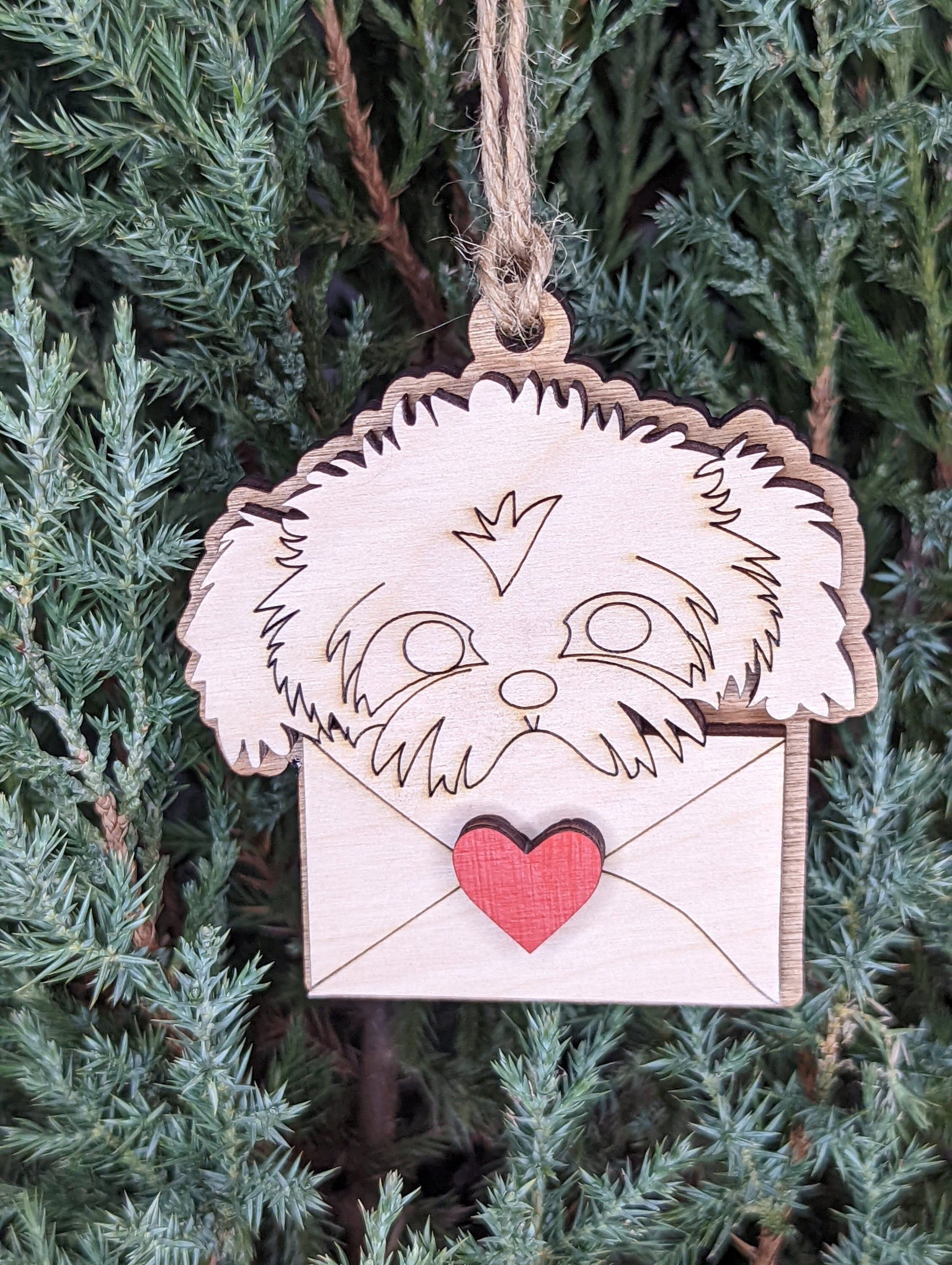 Puppy heart mail, puppy love ornaments, Valentines day love basket tag