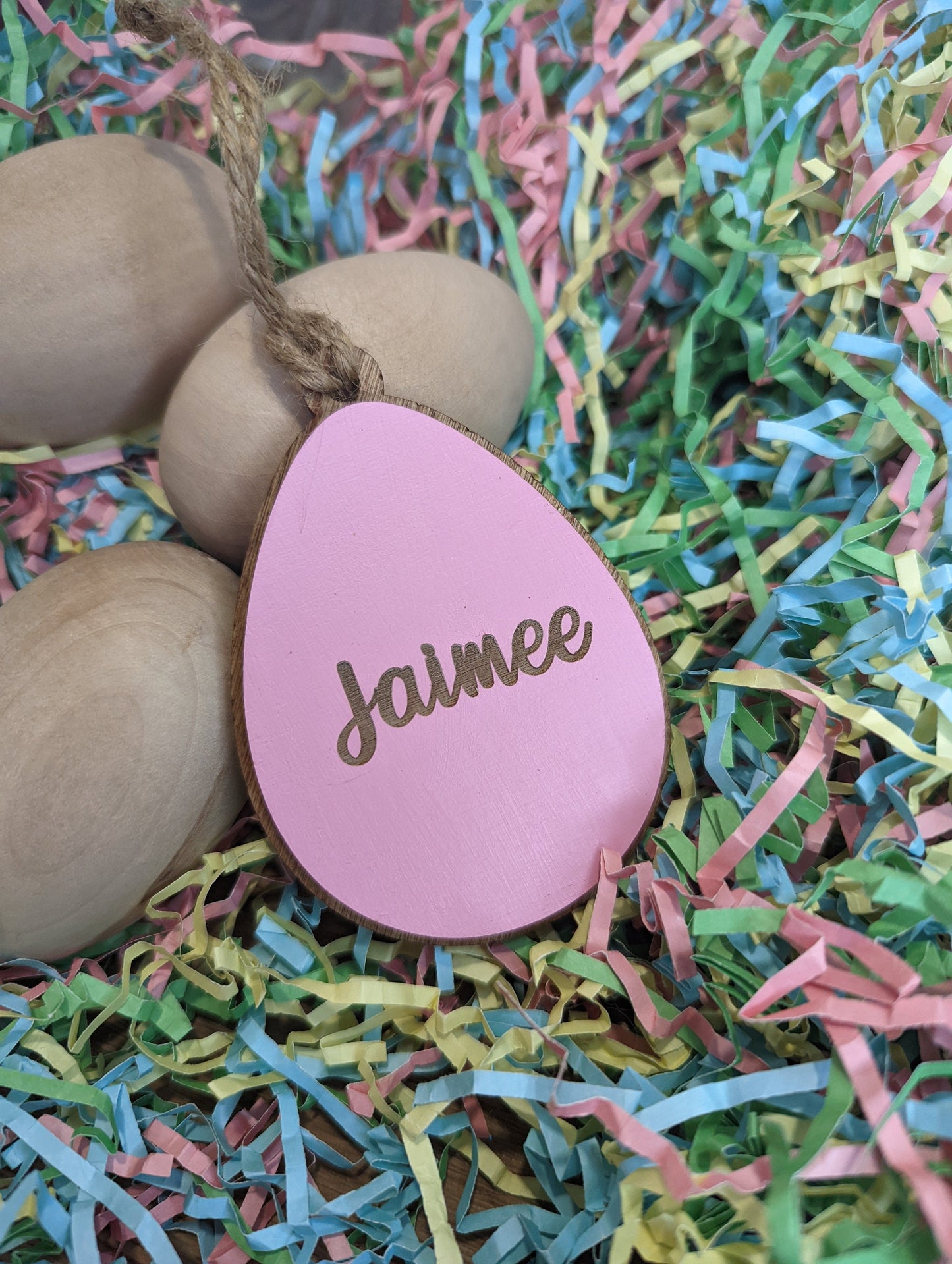 Easter Egg Basket Name Tag, Personalized and Multiple colors available