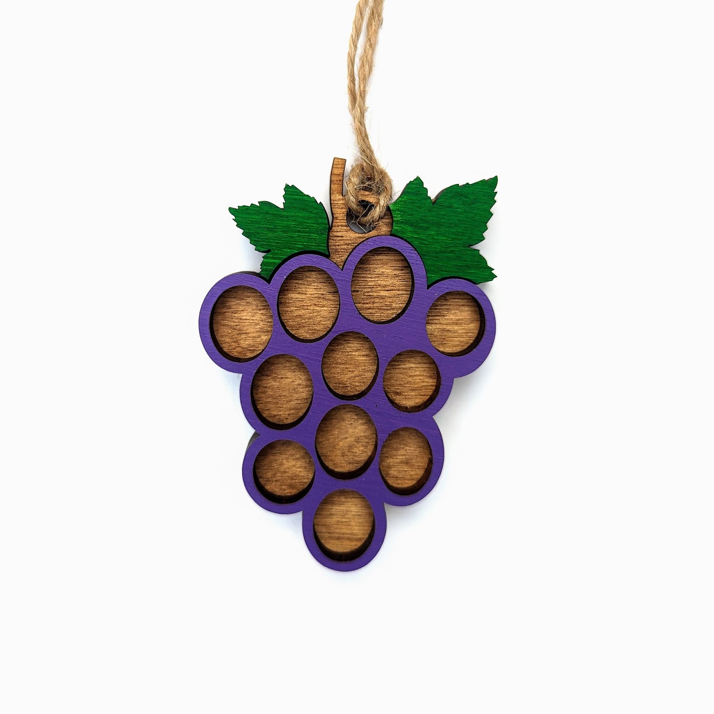 Grape Christmas Ornament, Wine grapes ornaments, Personalized the leaves with name or year