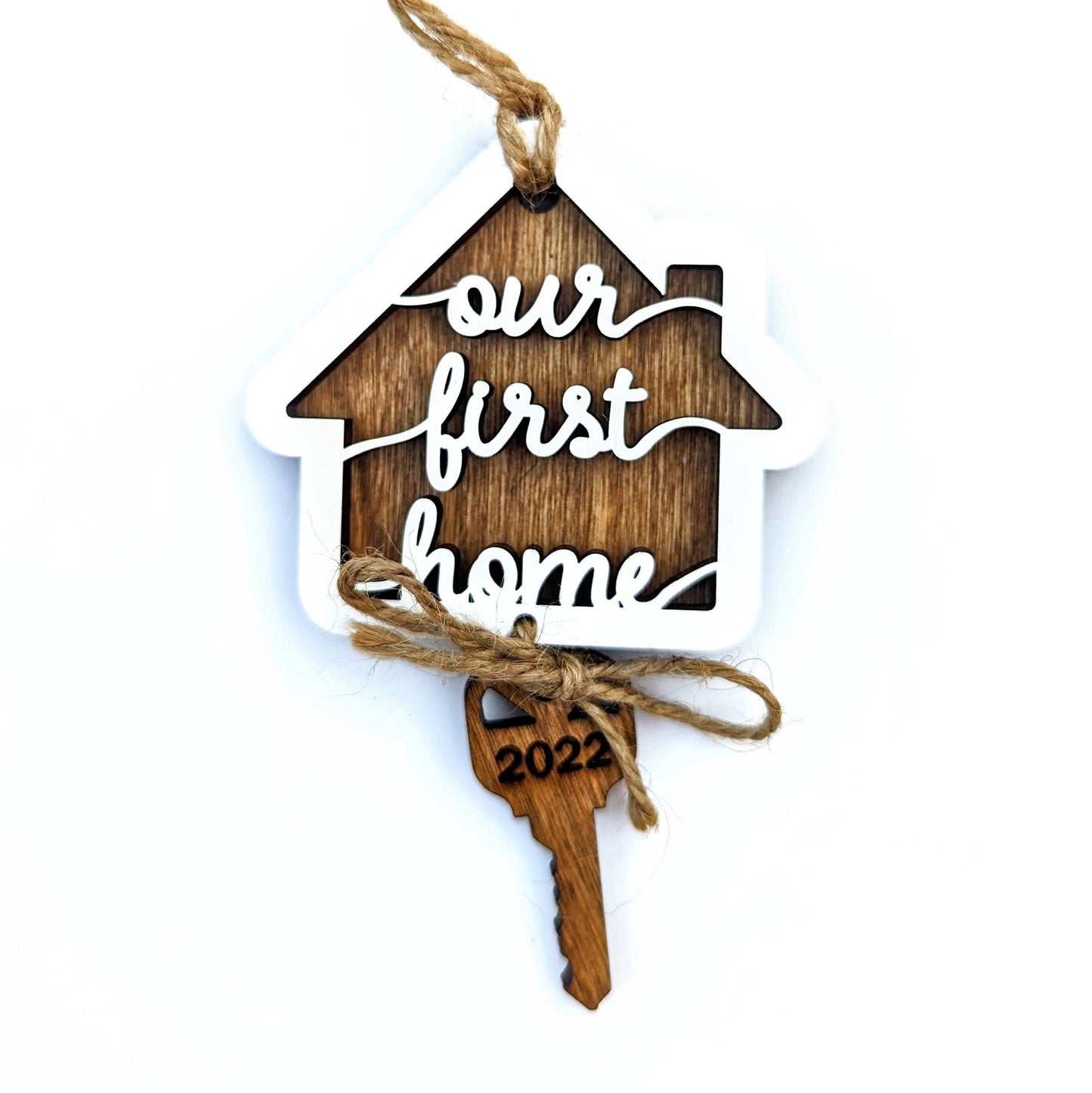 2024 Our First Home Christmas Ornament, Agent Closing Gift For Seller, New Home Gift, Cute House Ornament