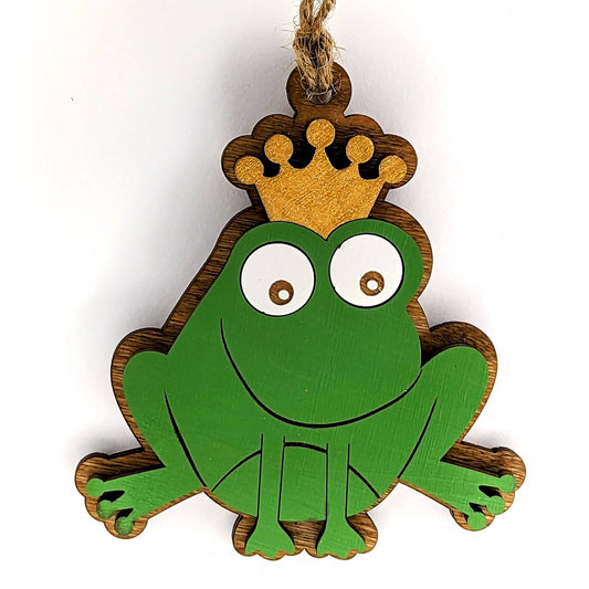 Frog Prince Christmas Ornament