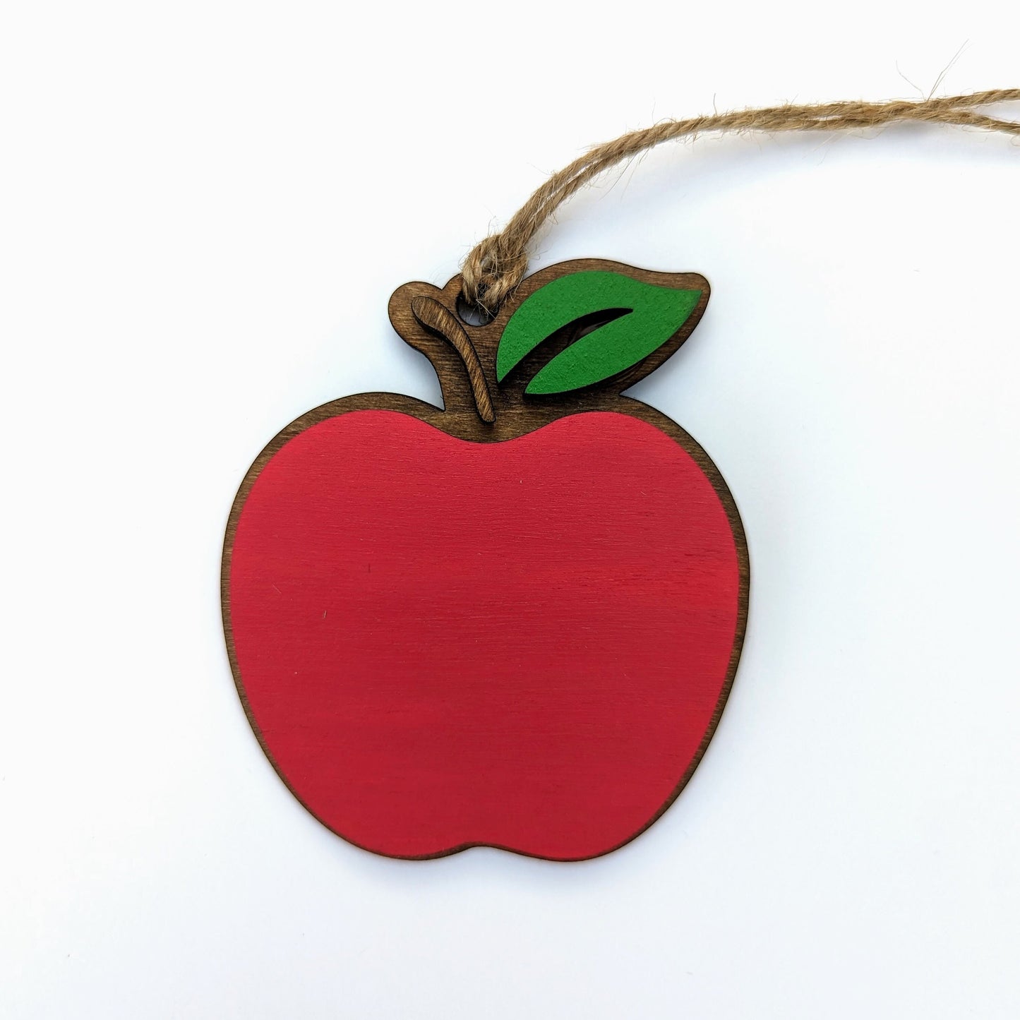 Apple Christmas Ornament, Personalized Apple for Teacher