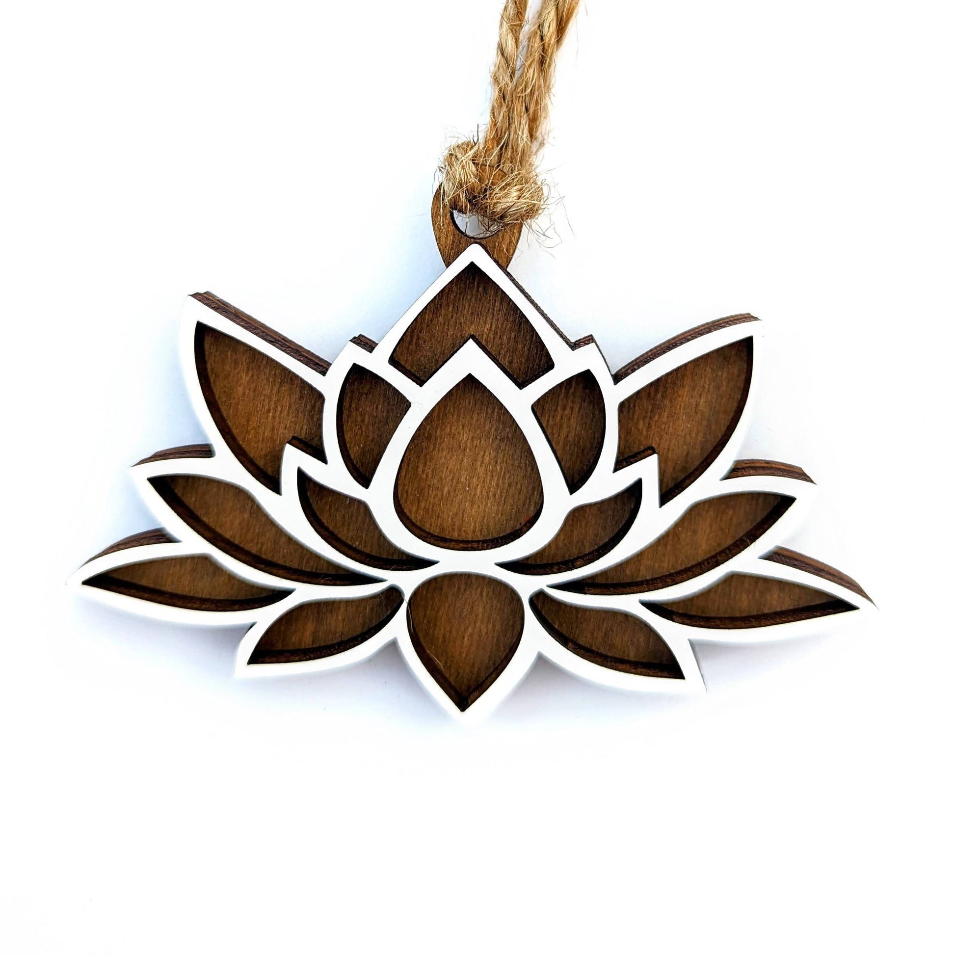 Lotus Flower Christmas Ornament, Yoga, New Beginnings