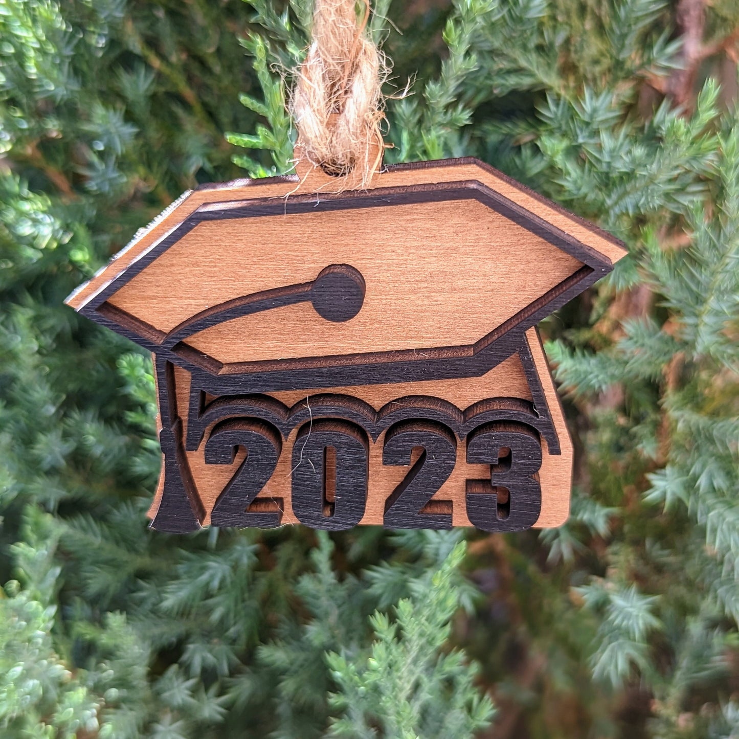 2024 Graduation Cap Christmas Ornament, 4 or 6 sided graduation cap