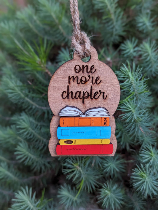 One More Chapter Books Christmas Ornament