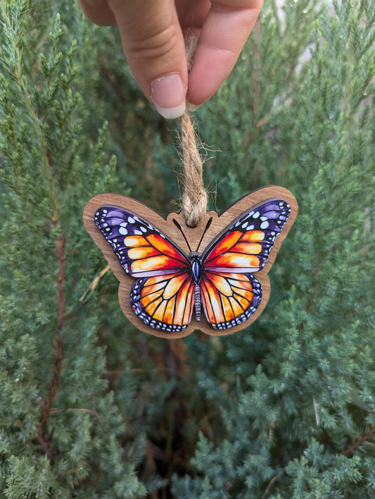 Monarch Butterfly Christmas Ornament